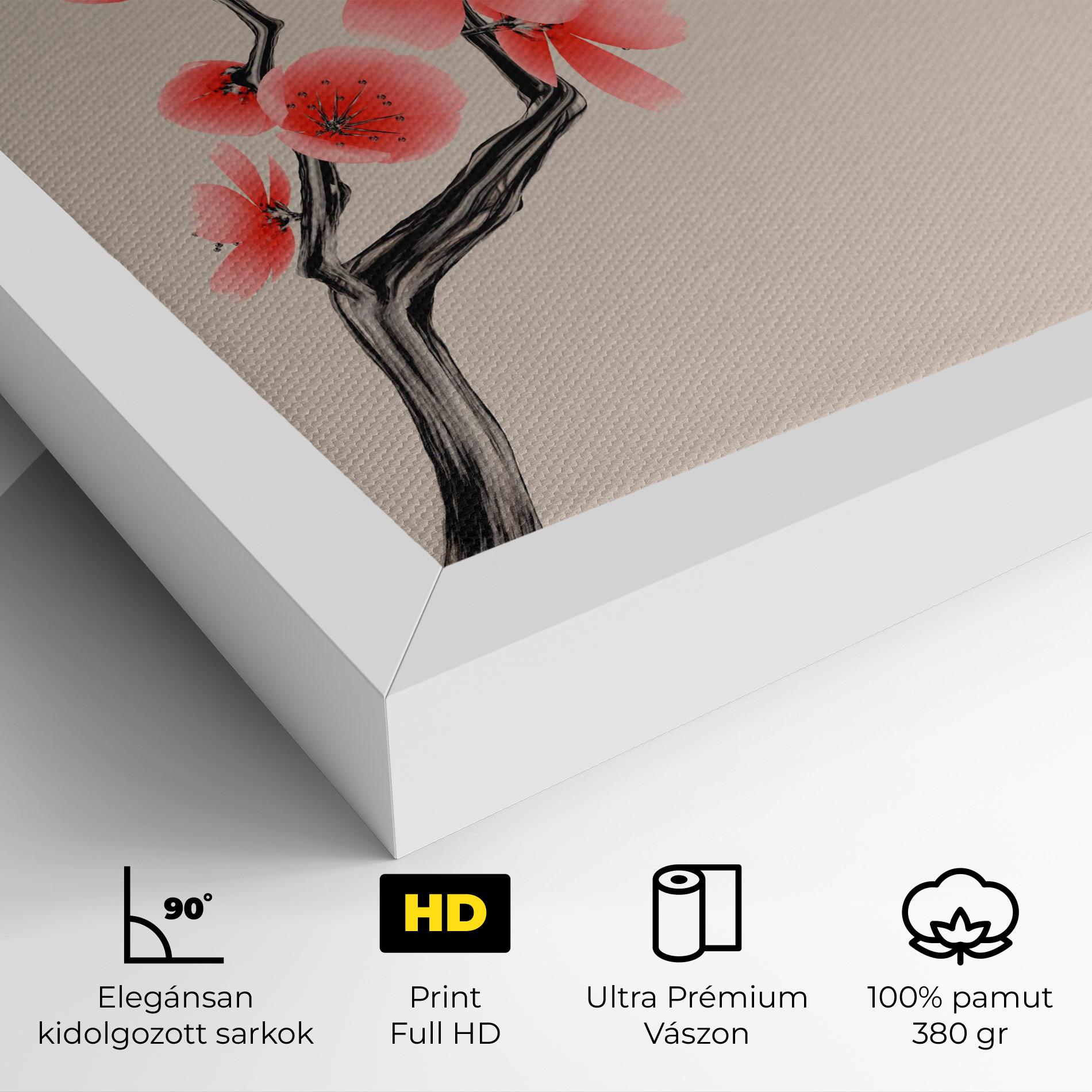 Vászonkép Chinese Plum Blossom mockup 4