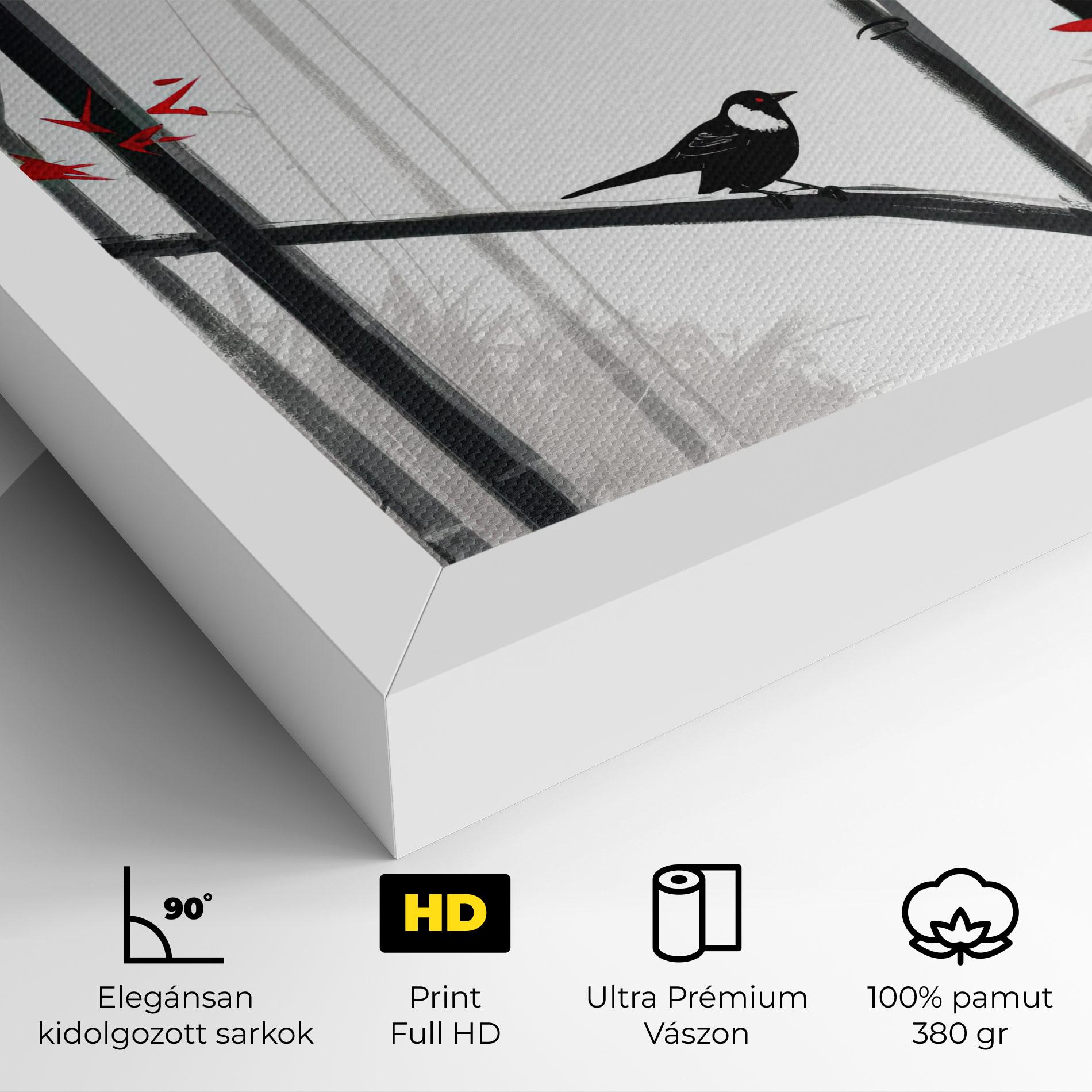 Vászonkép Chinese Red Leafs mockup 4