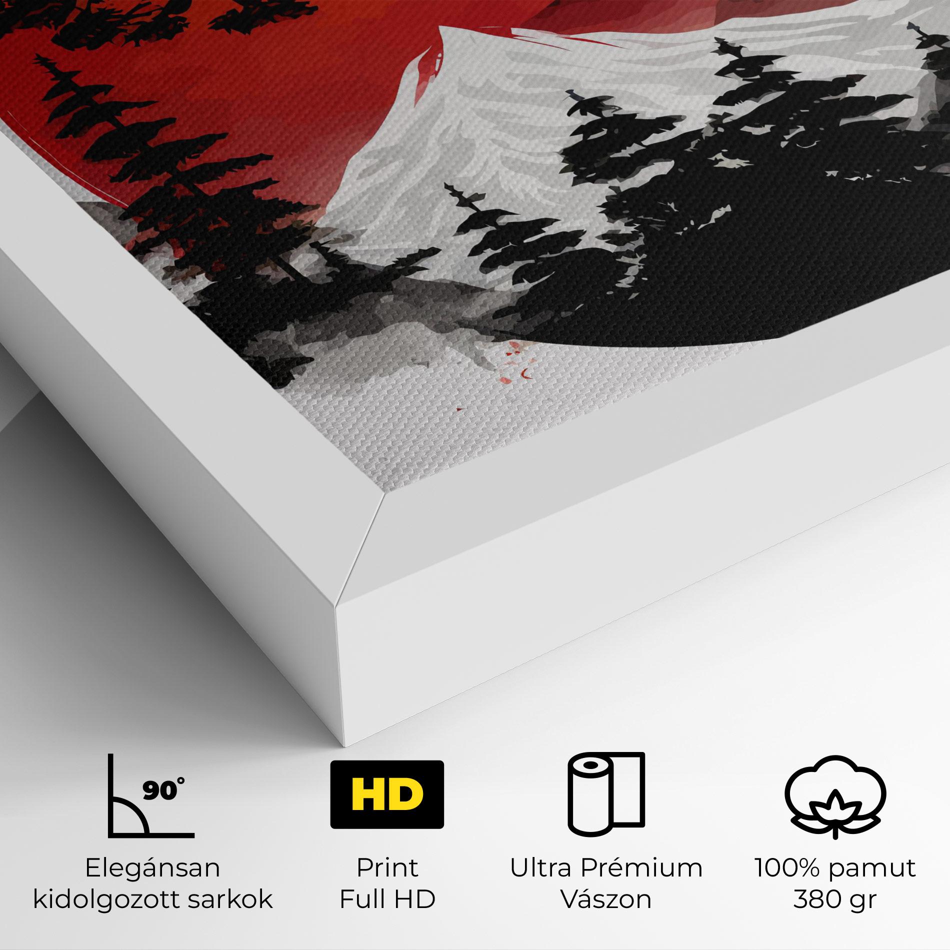 Vászonkép Yin Yang Mountain mockup 4