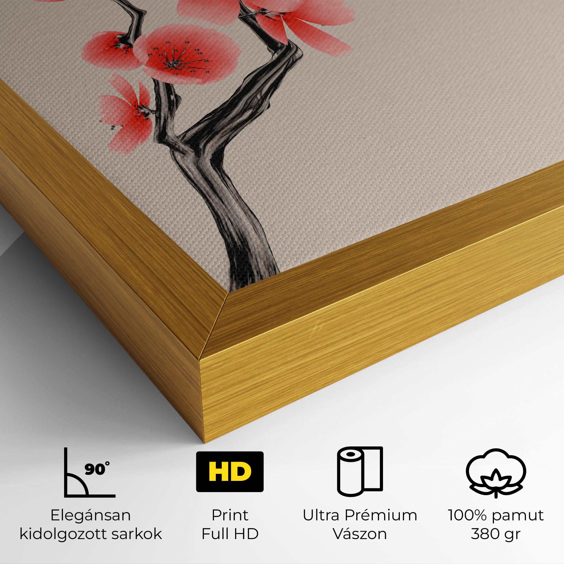 Vászonkép Chinese Plum Blossom mockup 4