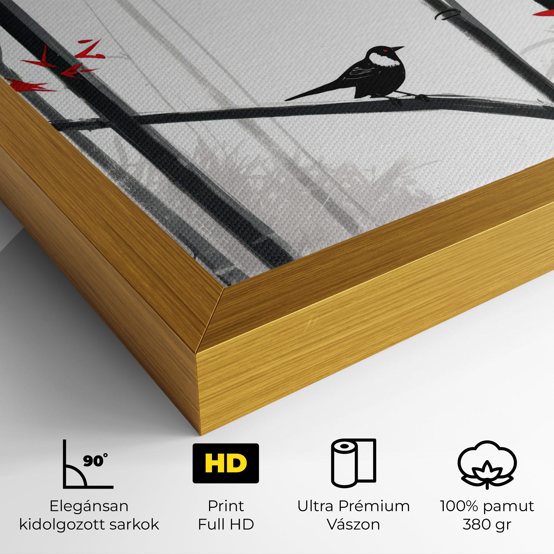 Vászonkép Chinese Red Leafs mockup 4