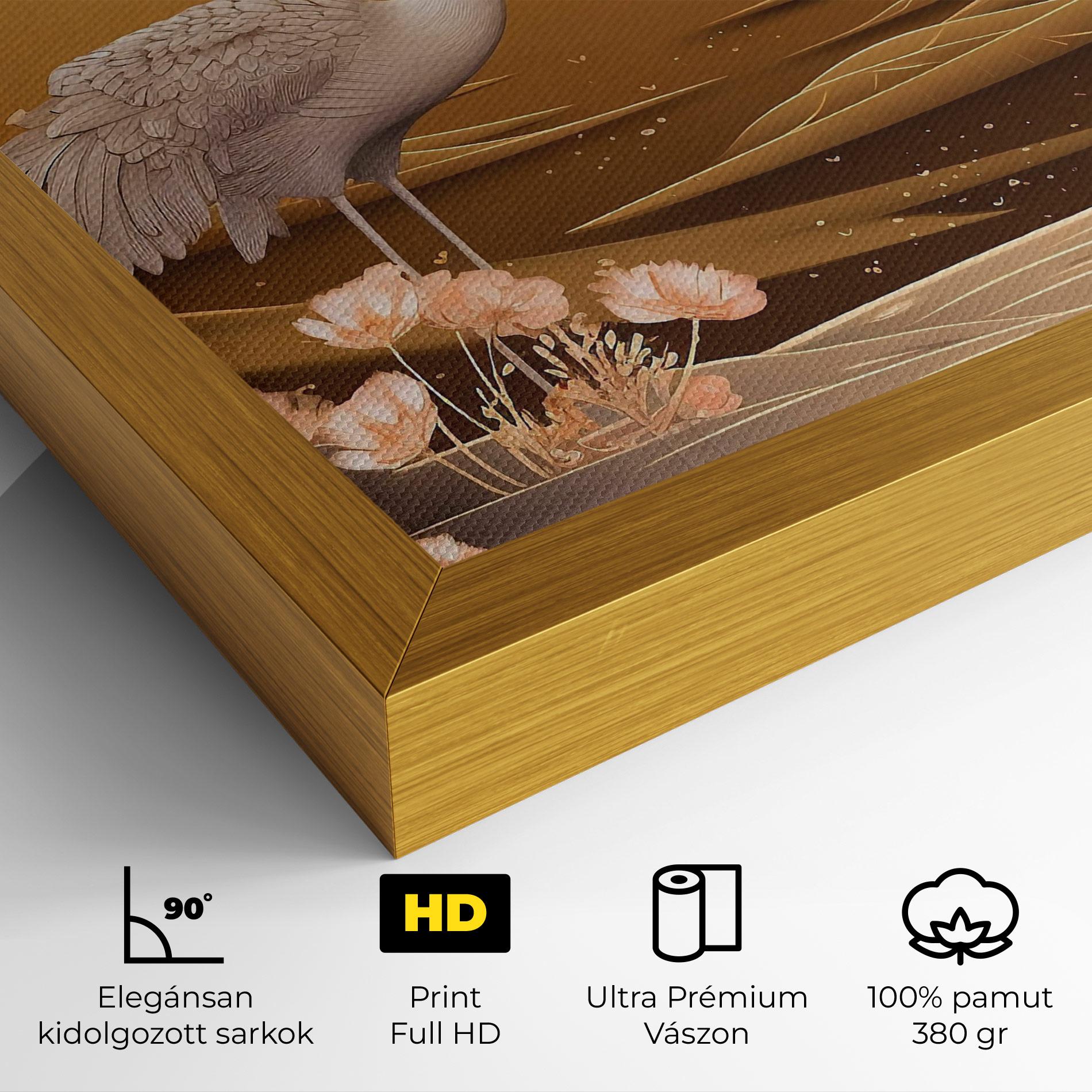 Vászonkép White Chinese Birds mockup 4