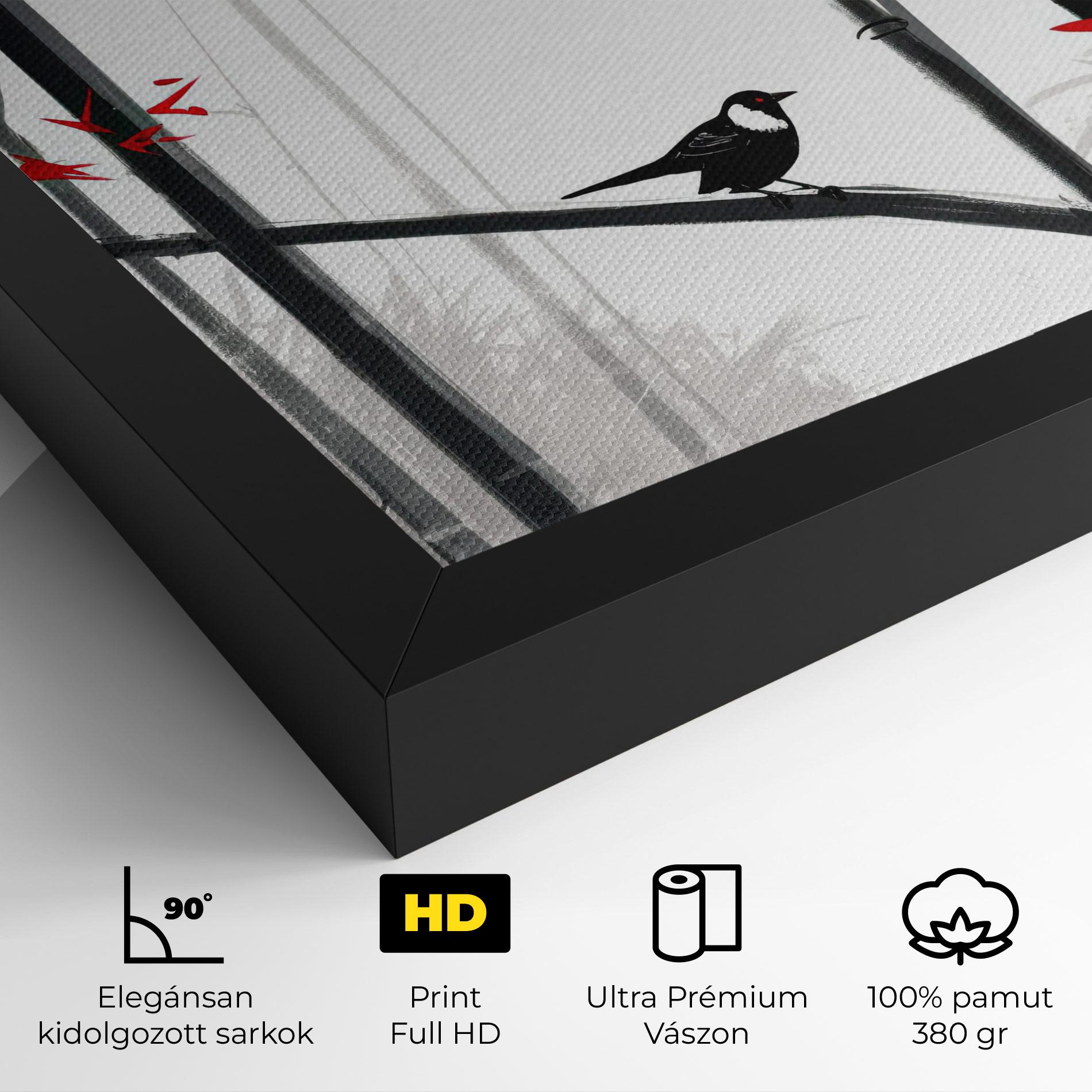 Vászonkép Chinese Red Leafs mockup 4