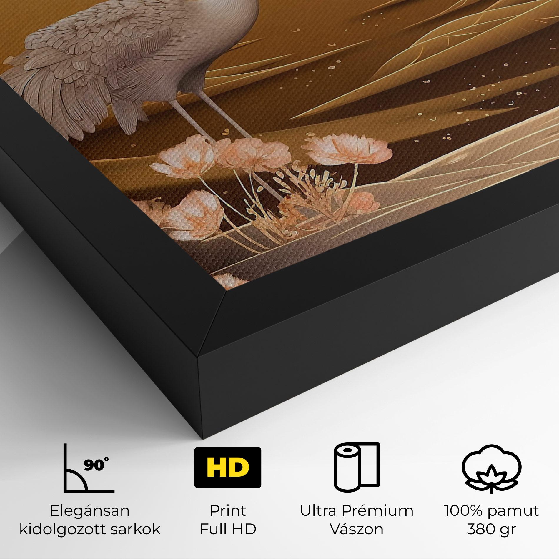 Vászonkép White Chinese Birds mockup 4