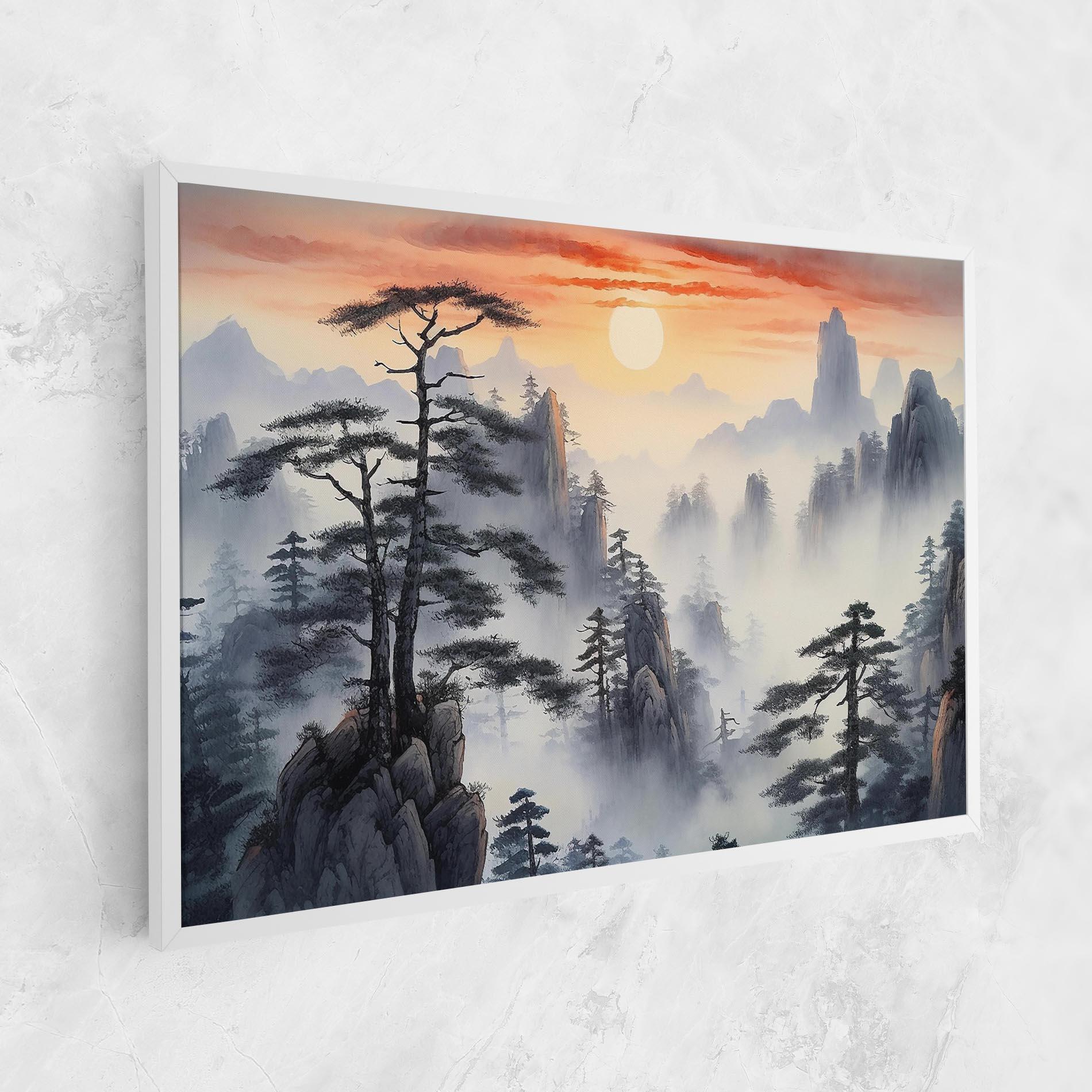 Vászonkép Fog Trees mockup 1