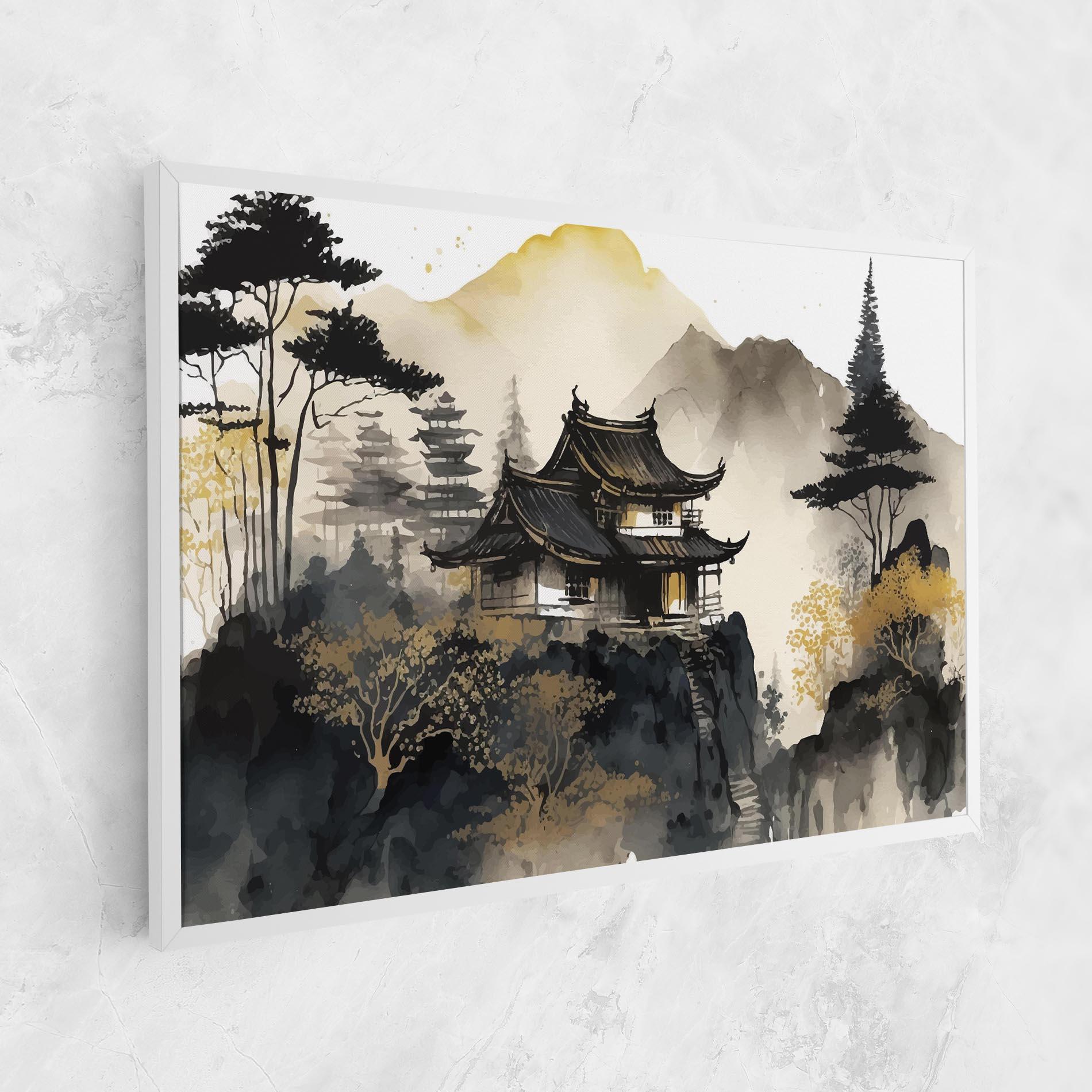 Vászonkép Japanese Temple mockup 1
