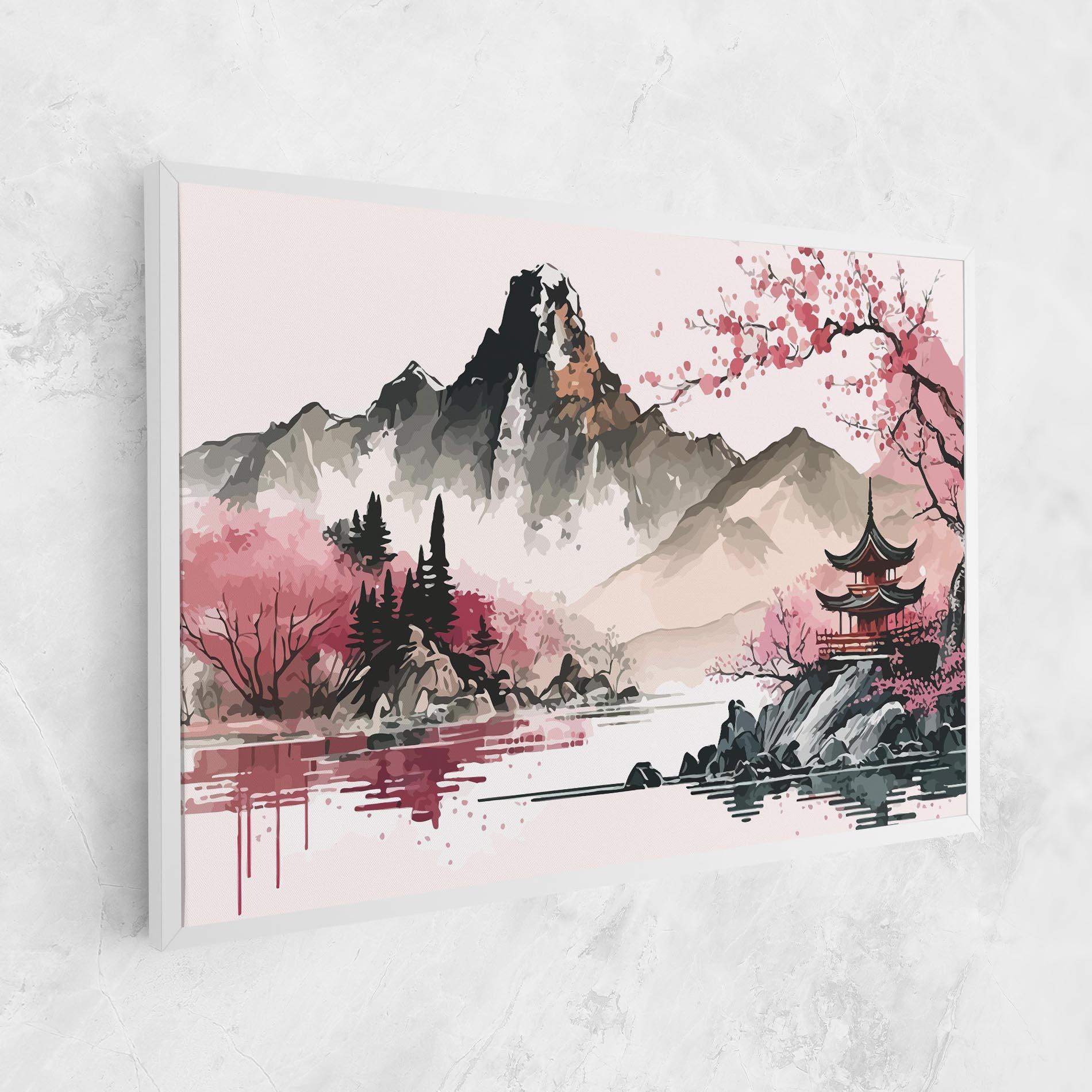 Vászonkép Pink Asian View mockup 1