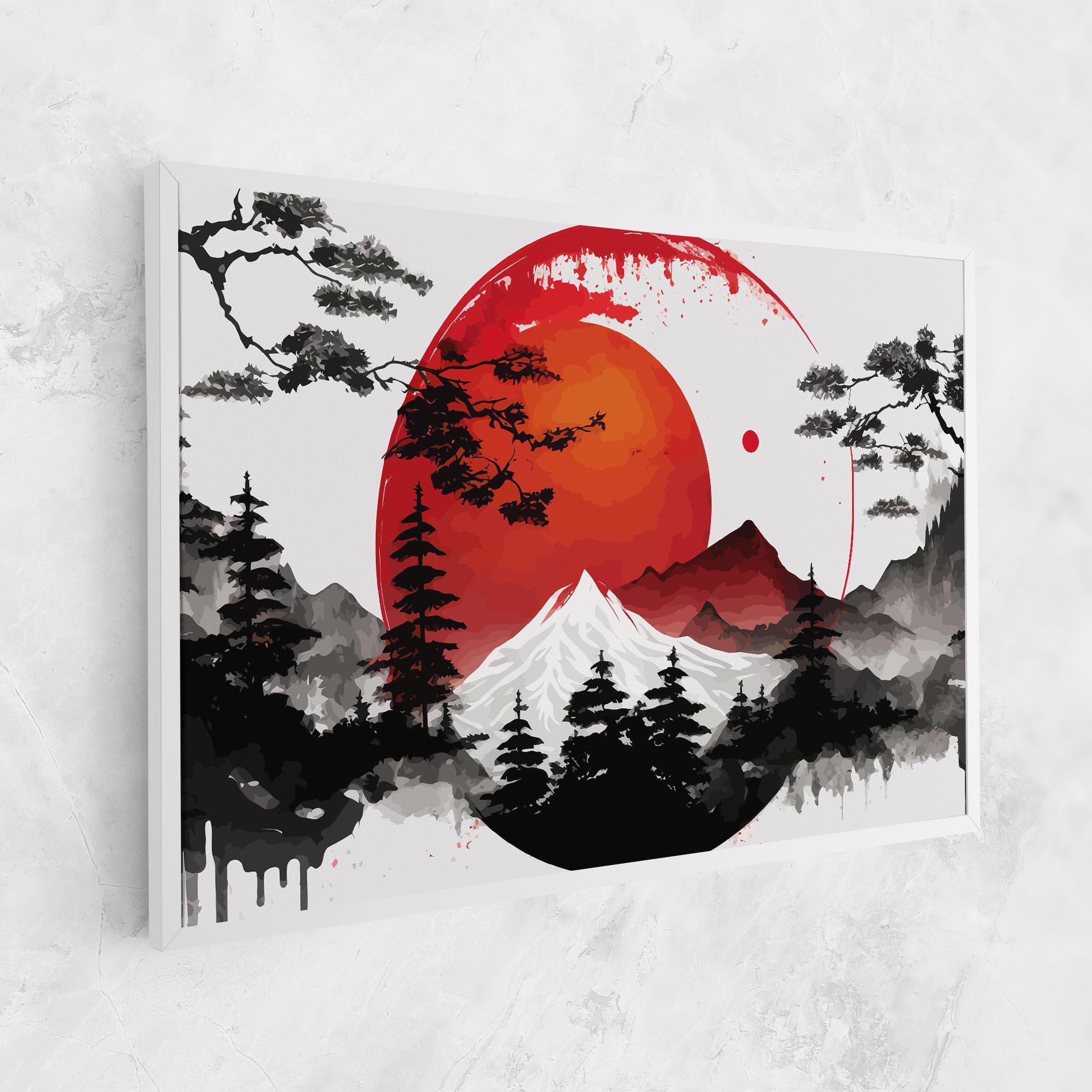 Vászonkép Yin Yang Mountain mockup 1