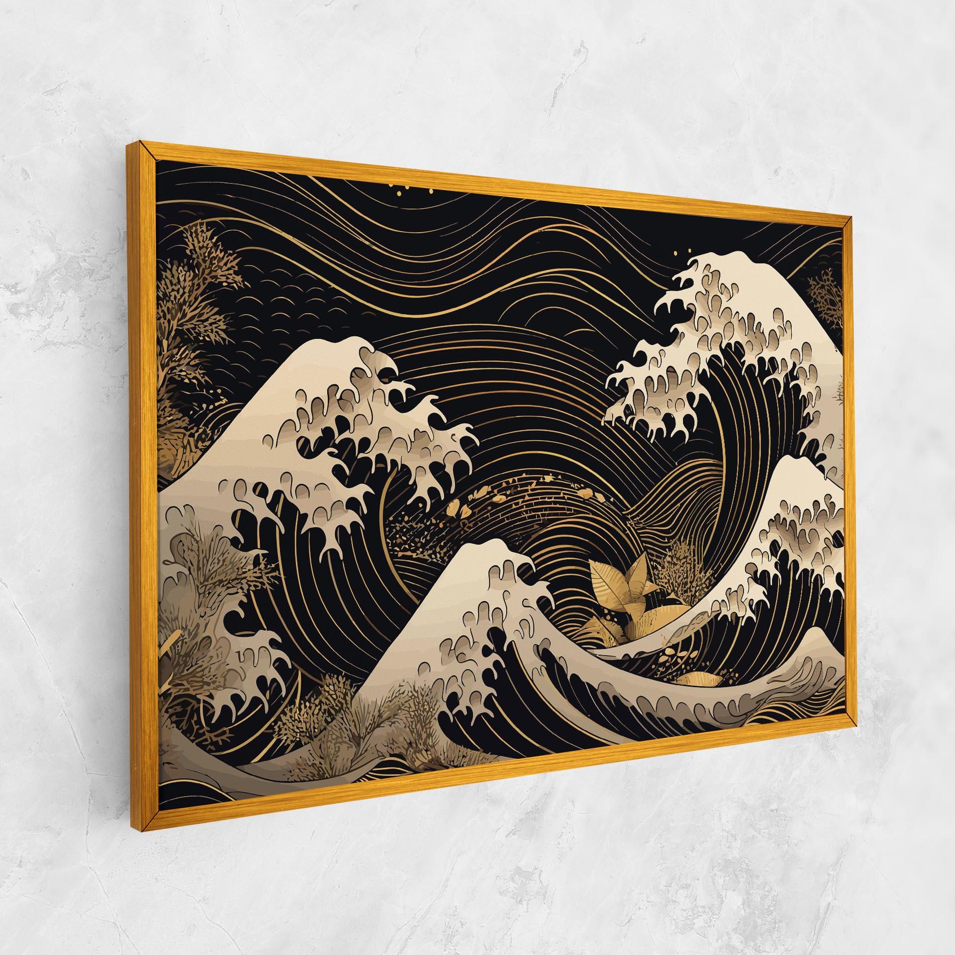 Vászonkép Asiatic Gold Wave mockup 1