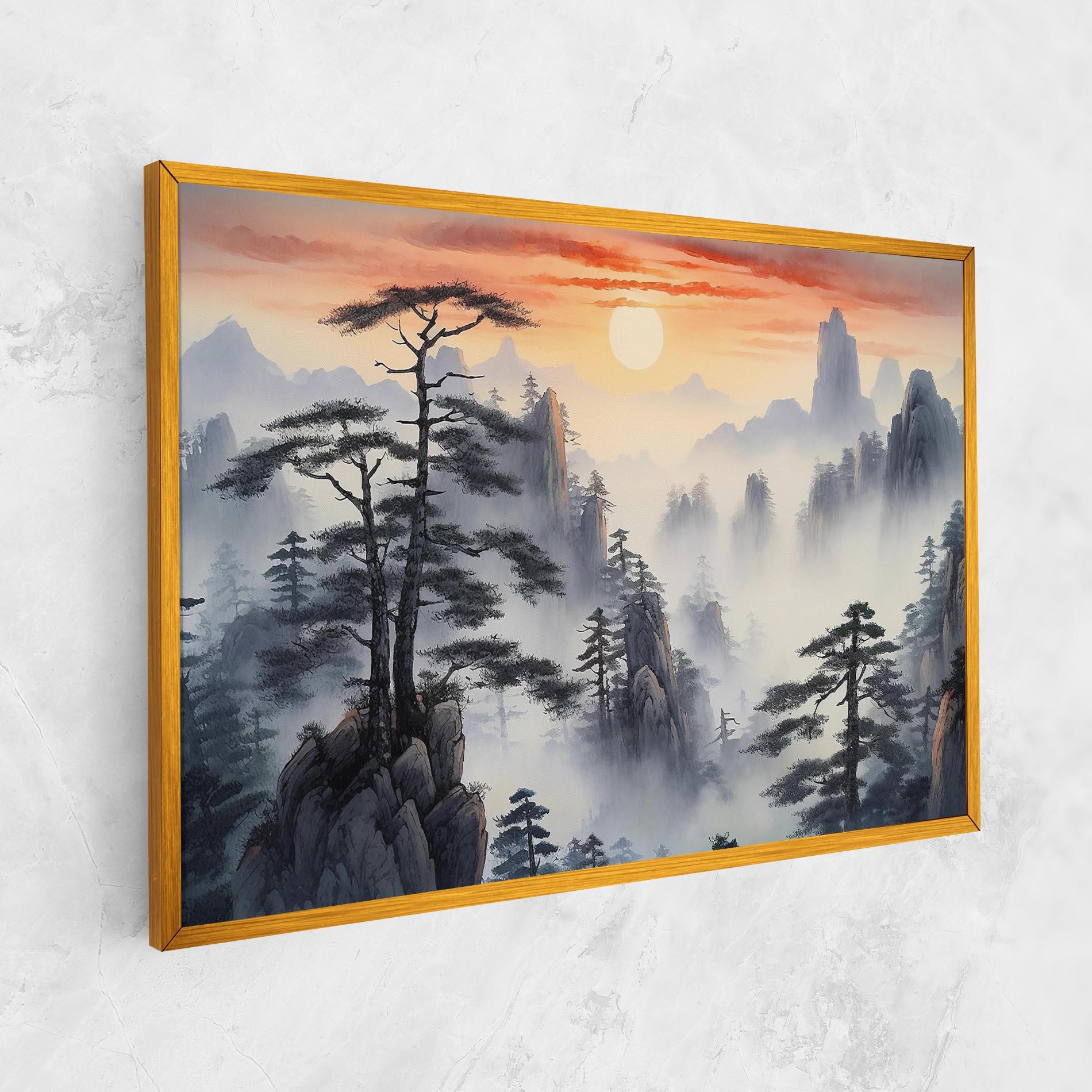 Vászonkép Fog Trees mockup 1