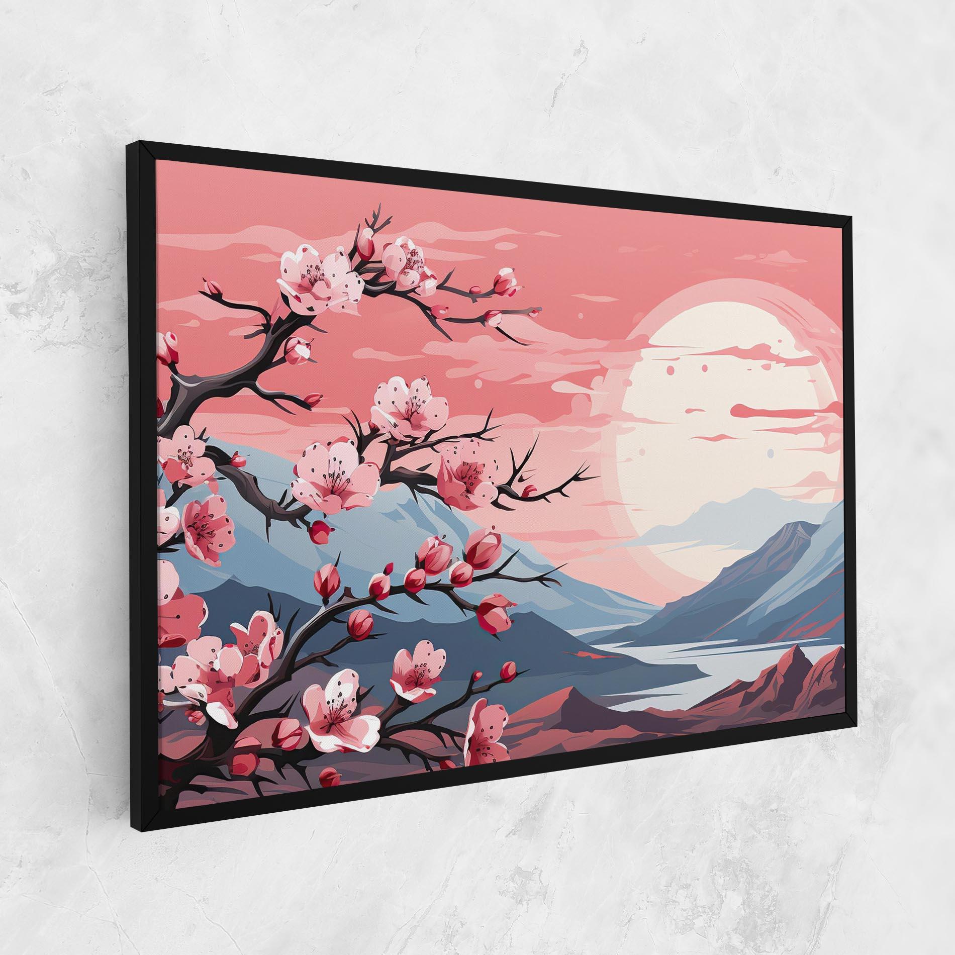 Vászonkép Chinese Cherry Blossoms mockup 1