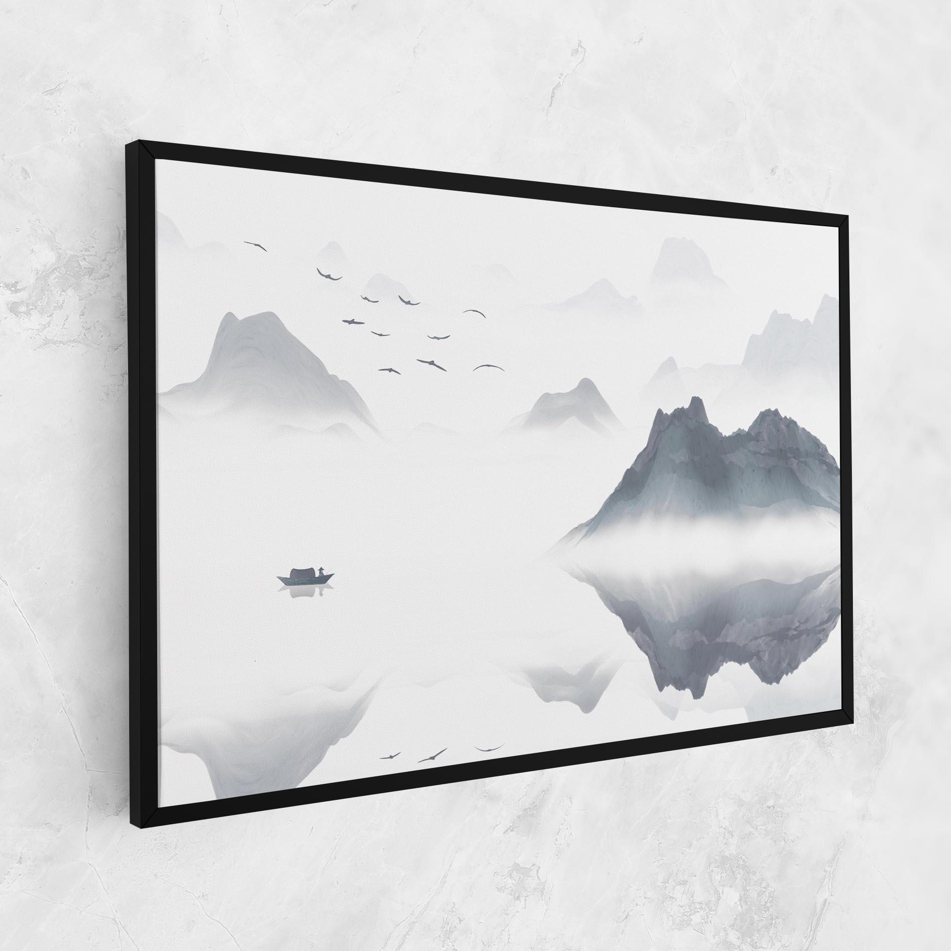 Vászonkép Chinese Style Mountains mockup 1