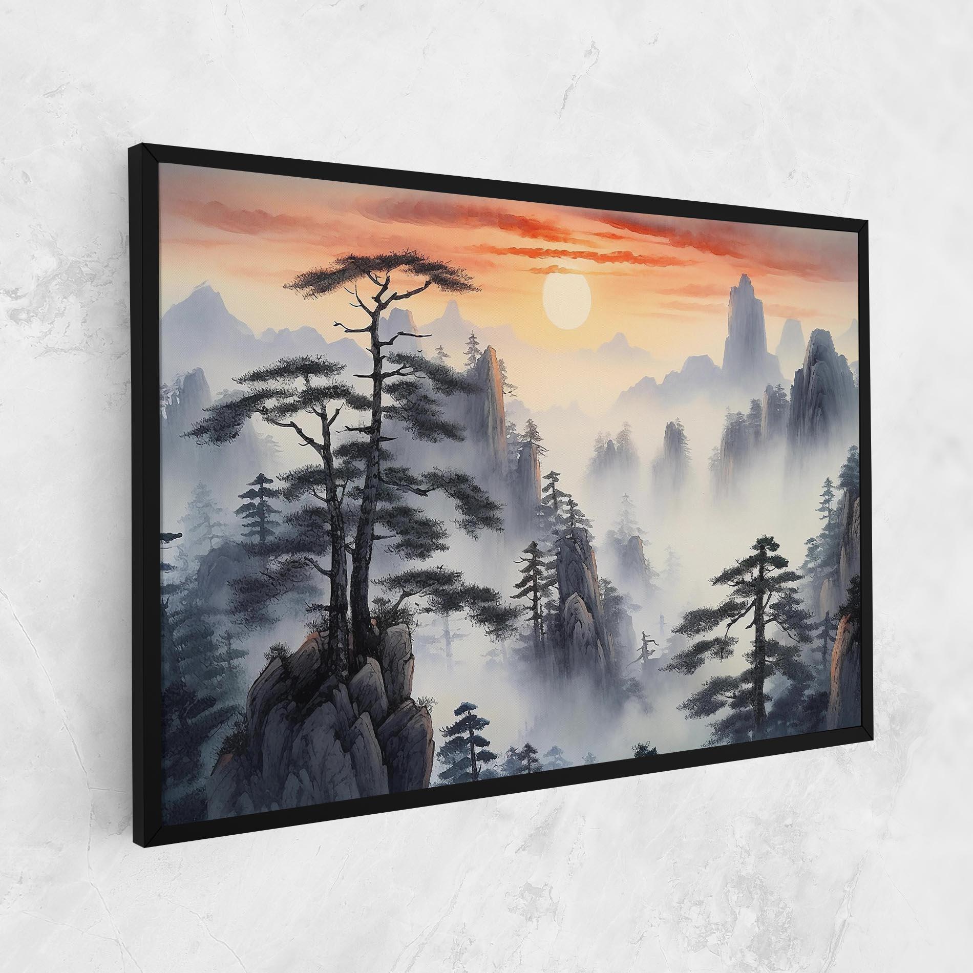 Vászonkép Fog Trees mockup 1