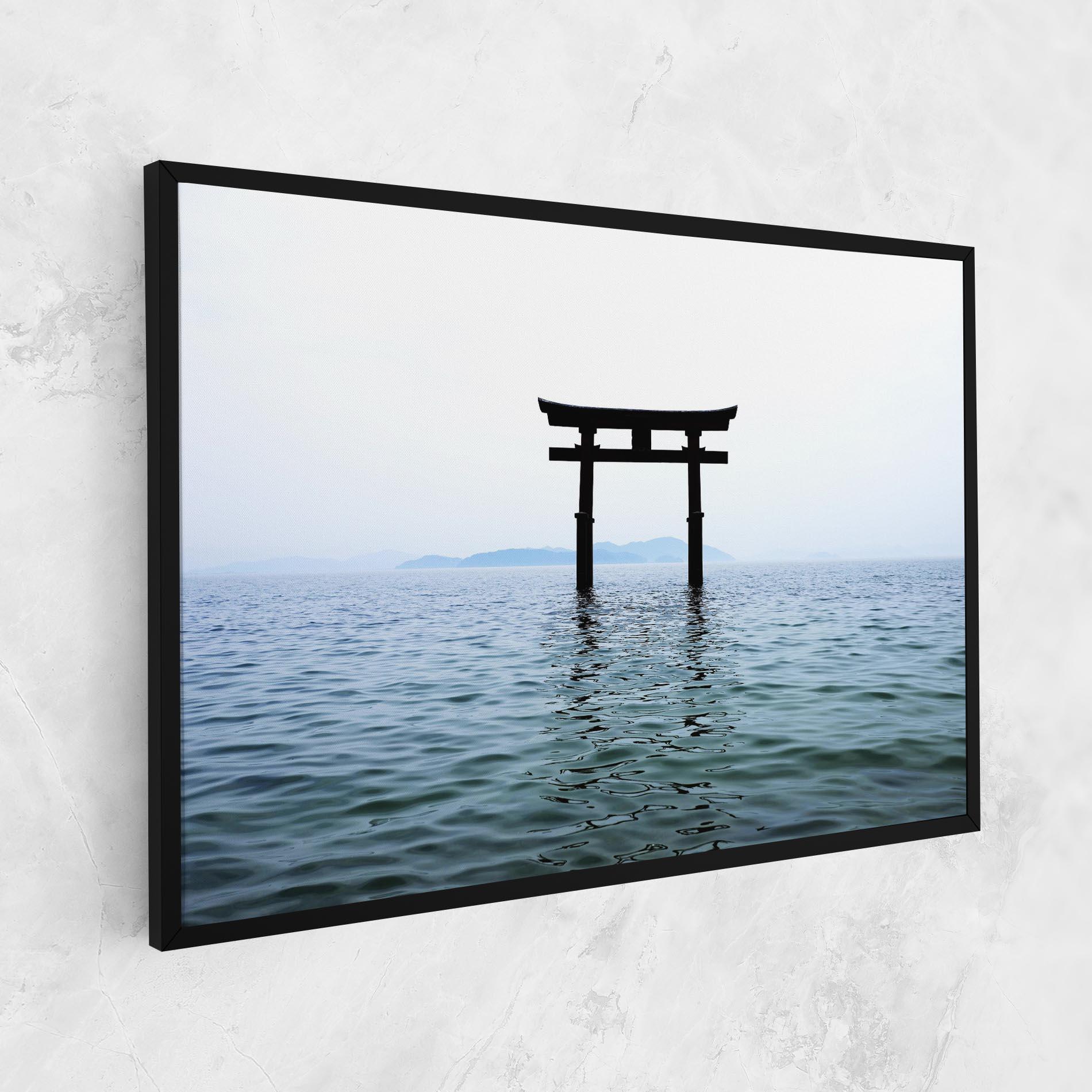 Vászonkép Japan Lake Gate mockup 1