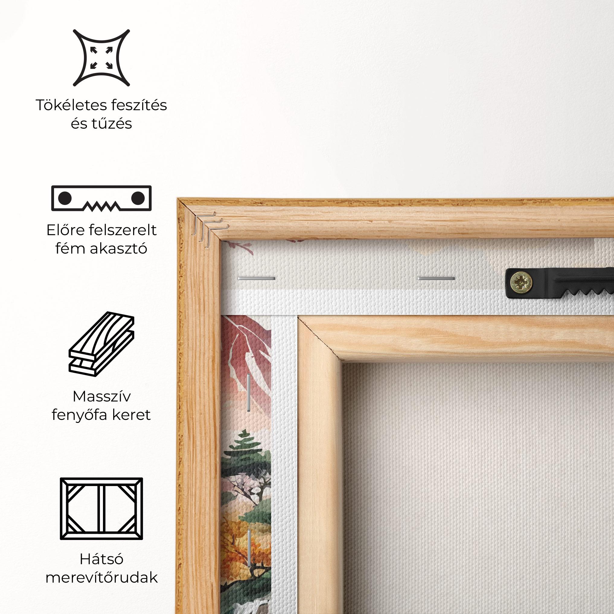 Vászonkép Asian Orange Sunset mockup 5