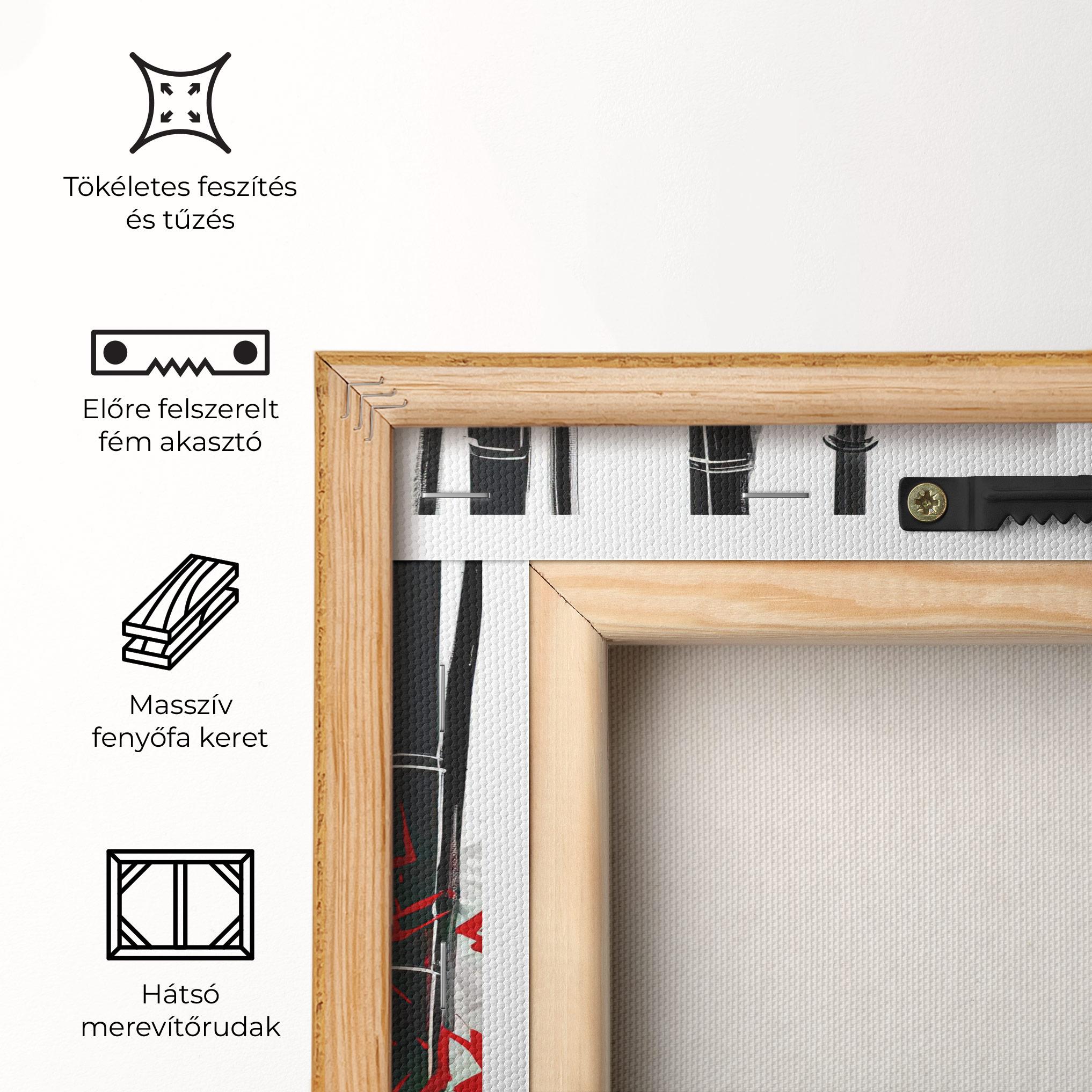 Vászonkép Chinese Red Leafs mockup 5