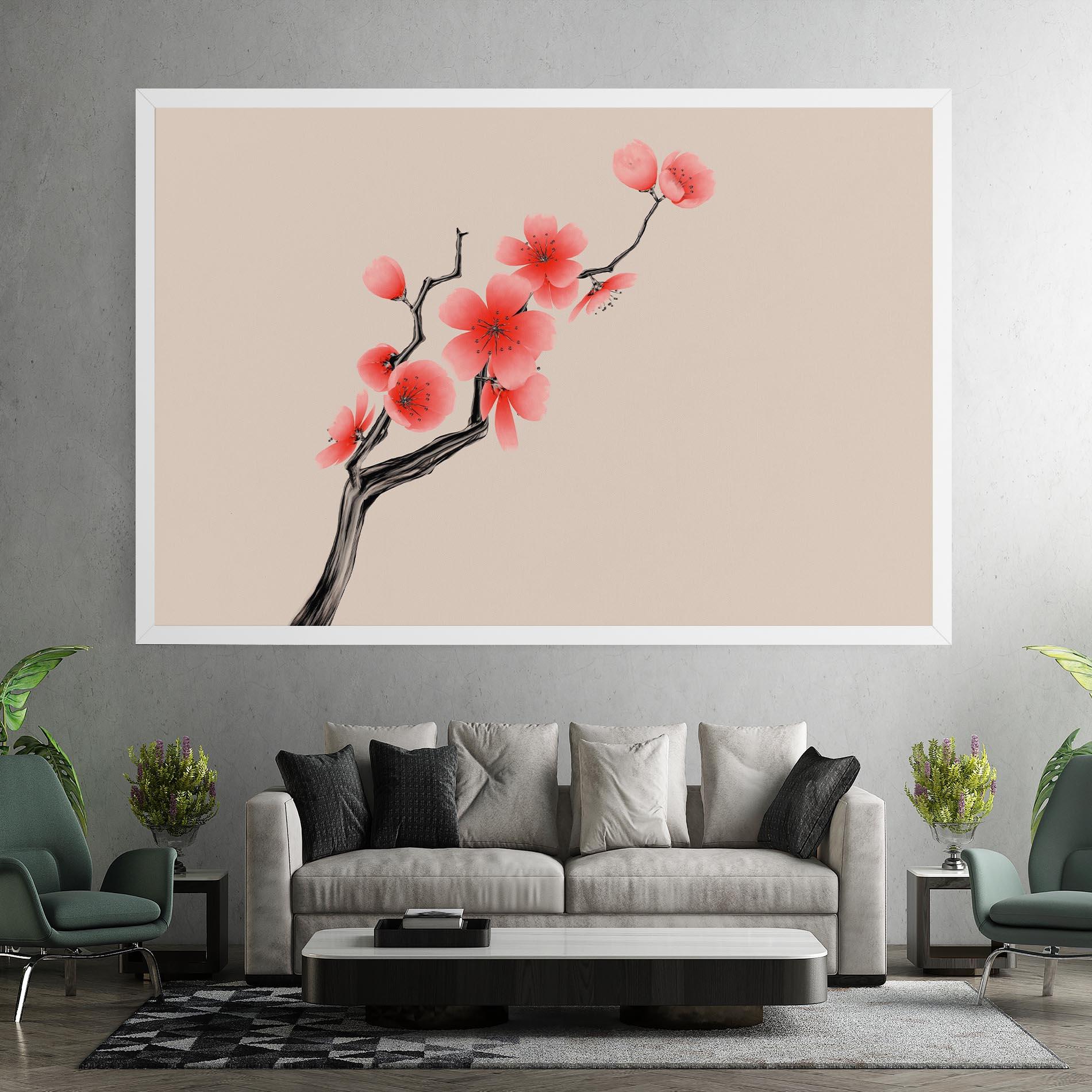 Vászonkép Chinese Plum Blossom mockup 7