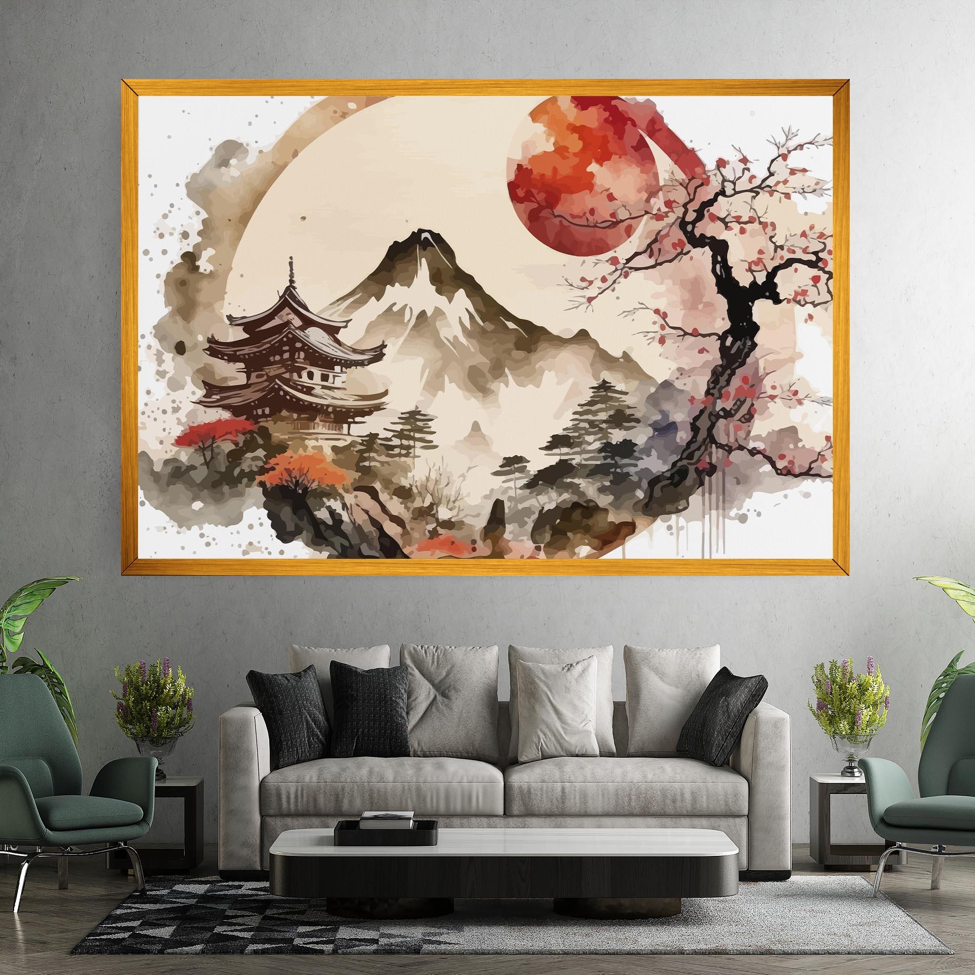 Vászonkép Asiatic Blossom View mockup 7