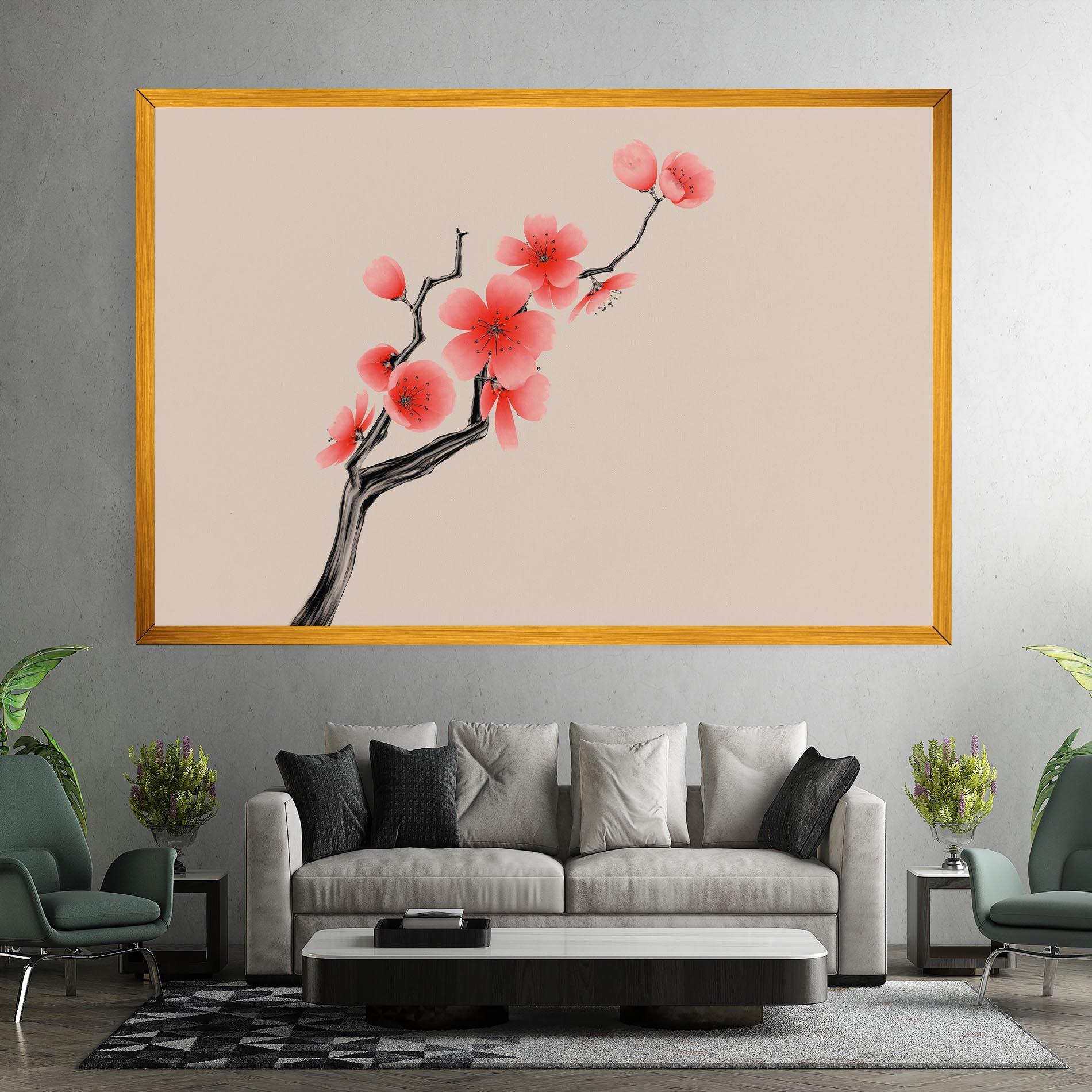 Vászonkép Chinese Plum Blossom mockup 7