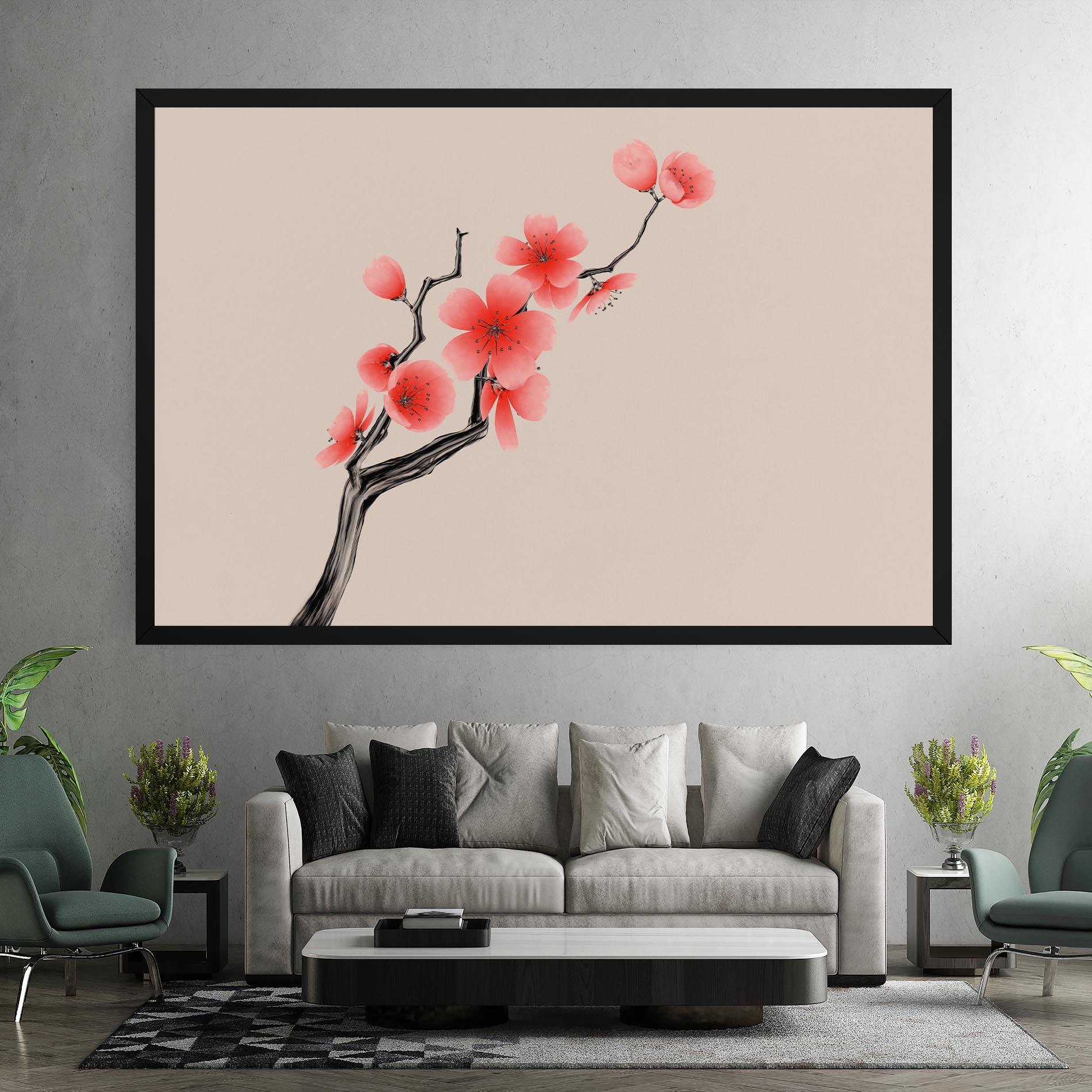 Vászonkép Chinese Plum Blossom mockup 7