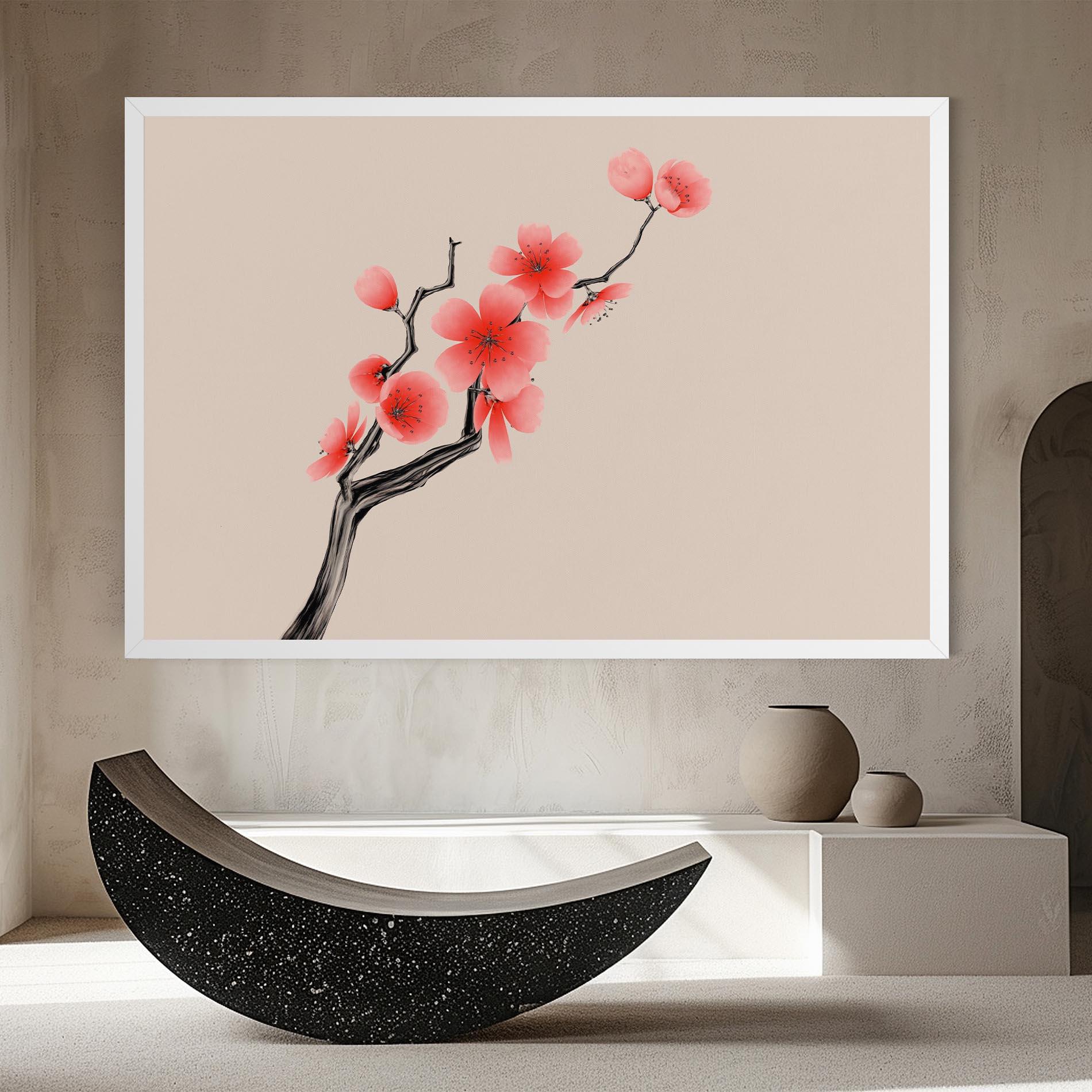 Vászonkép Chinese Plum Blossom mockup 8