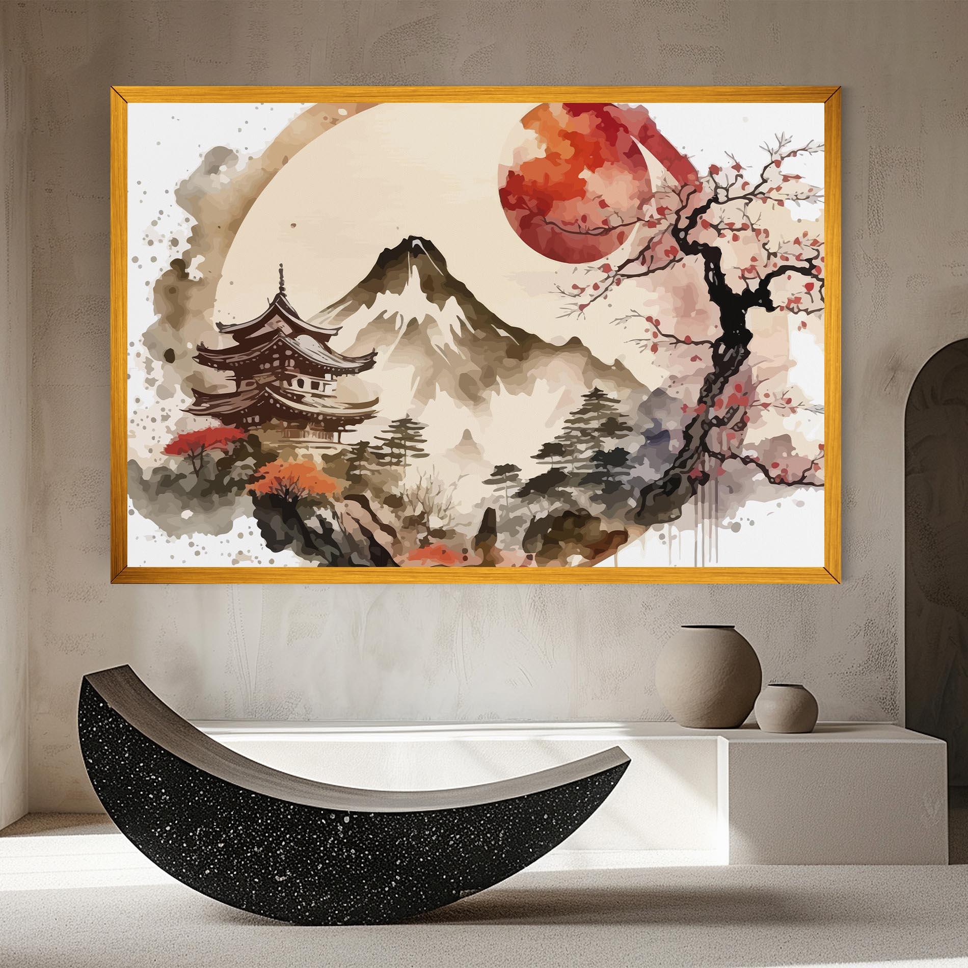 Vászonkép Asiatic Blossom View mockup 8