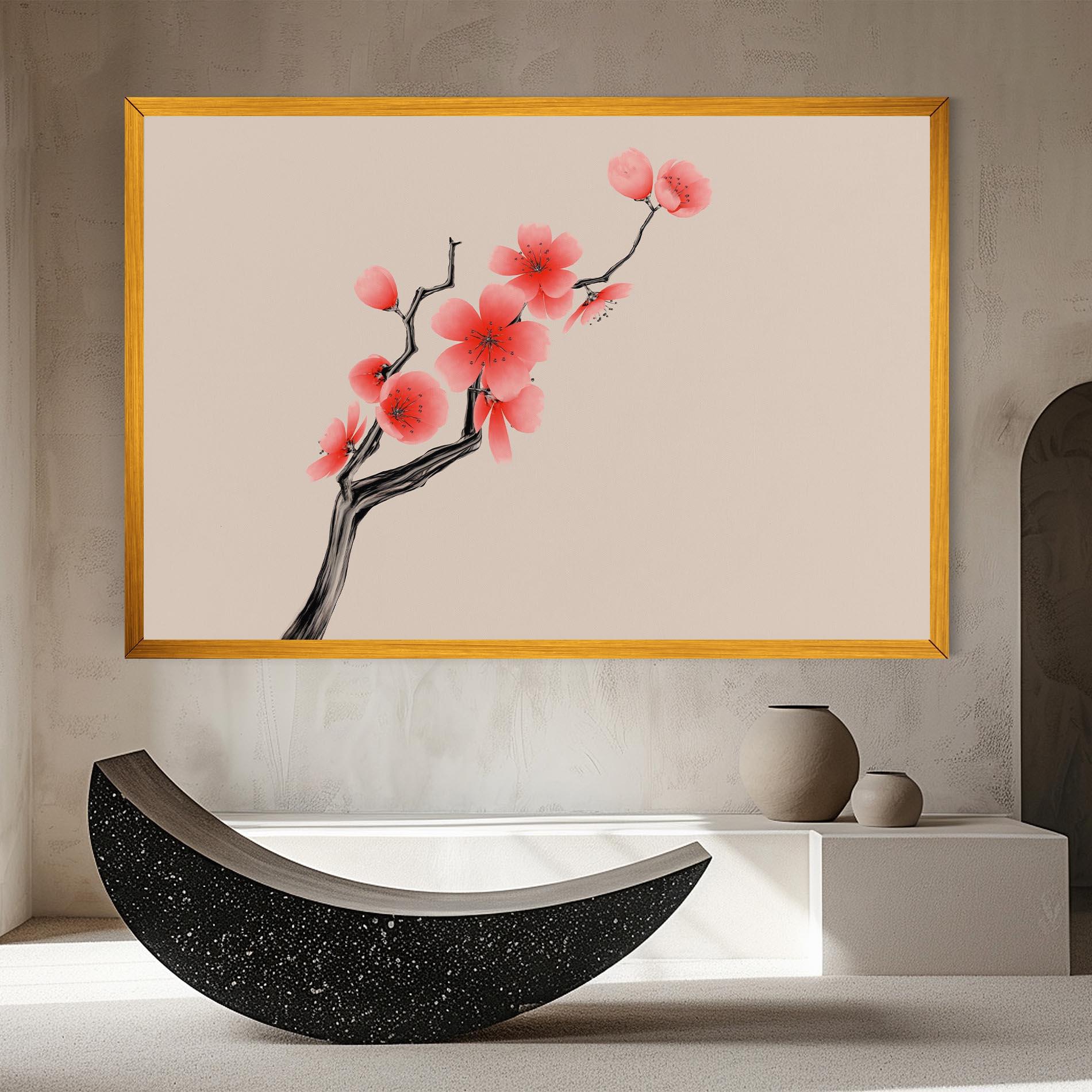 Vászonkép Chinese Plum Blossom mockup 8
