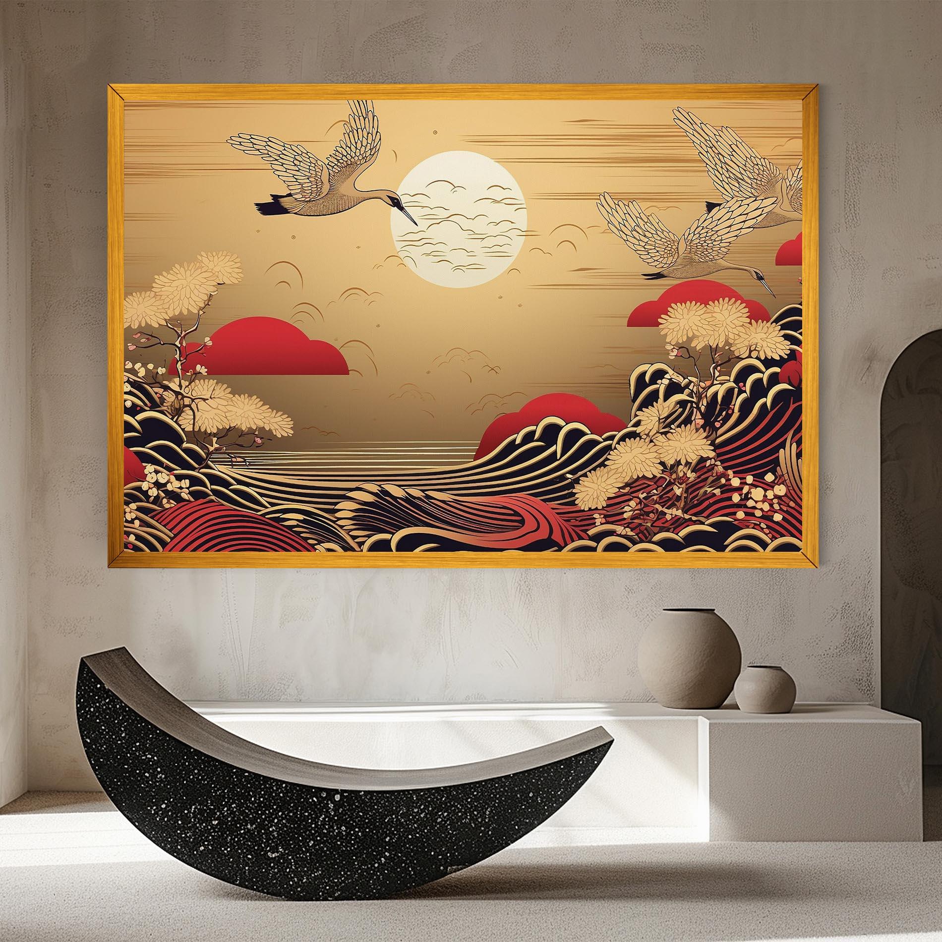 Vászonkép Chinese Wind Art mockup 8