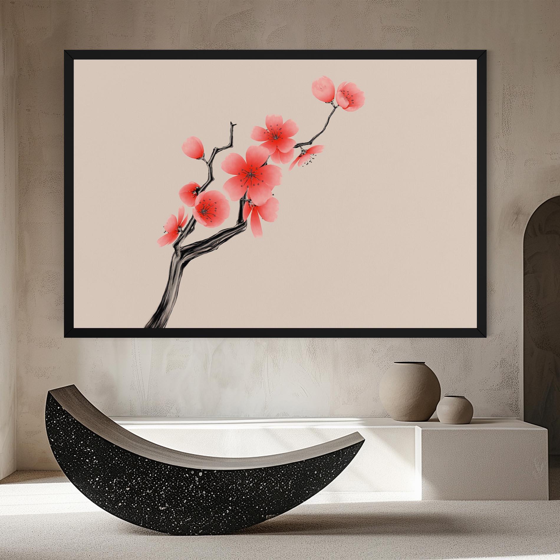 Vászonkép Chinese Plum Blossom mockup 8