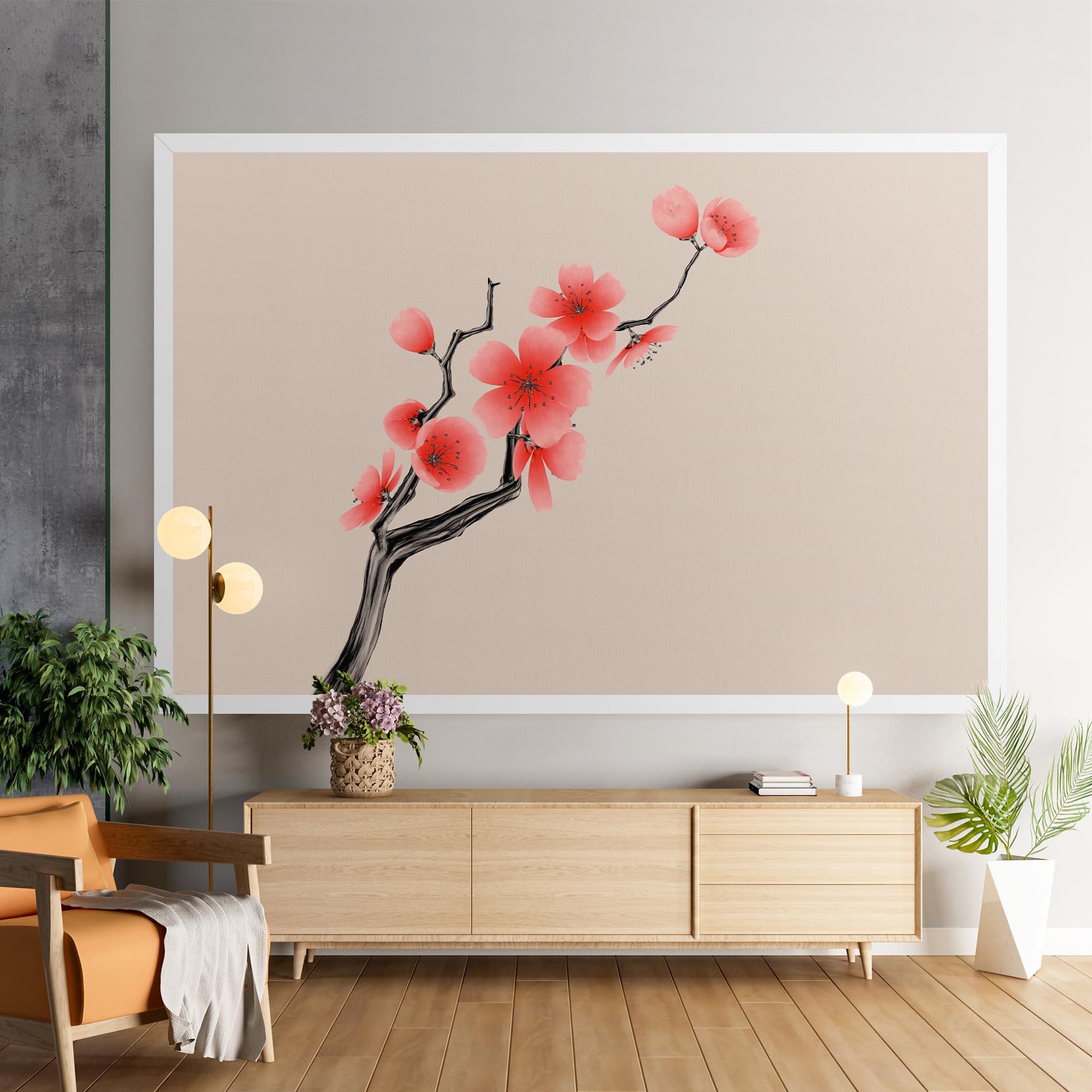 Vászonkép Chinese Plum Blossom mockup 9