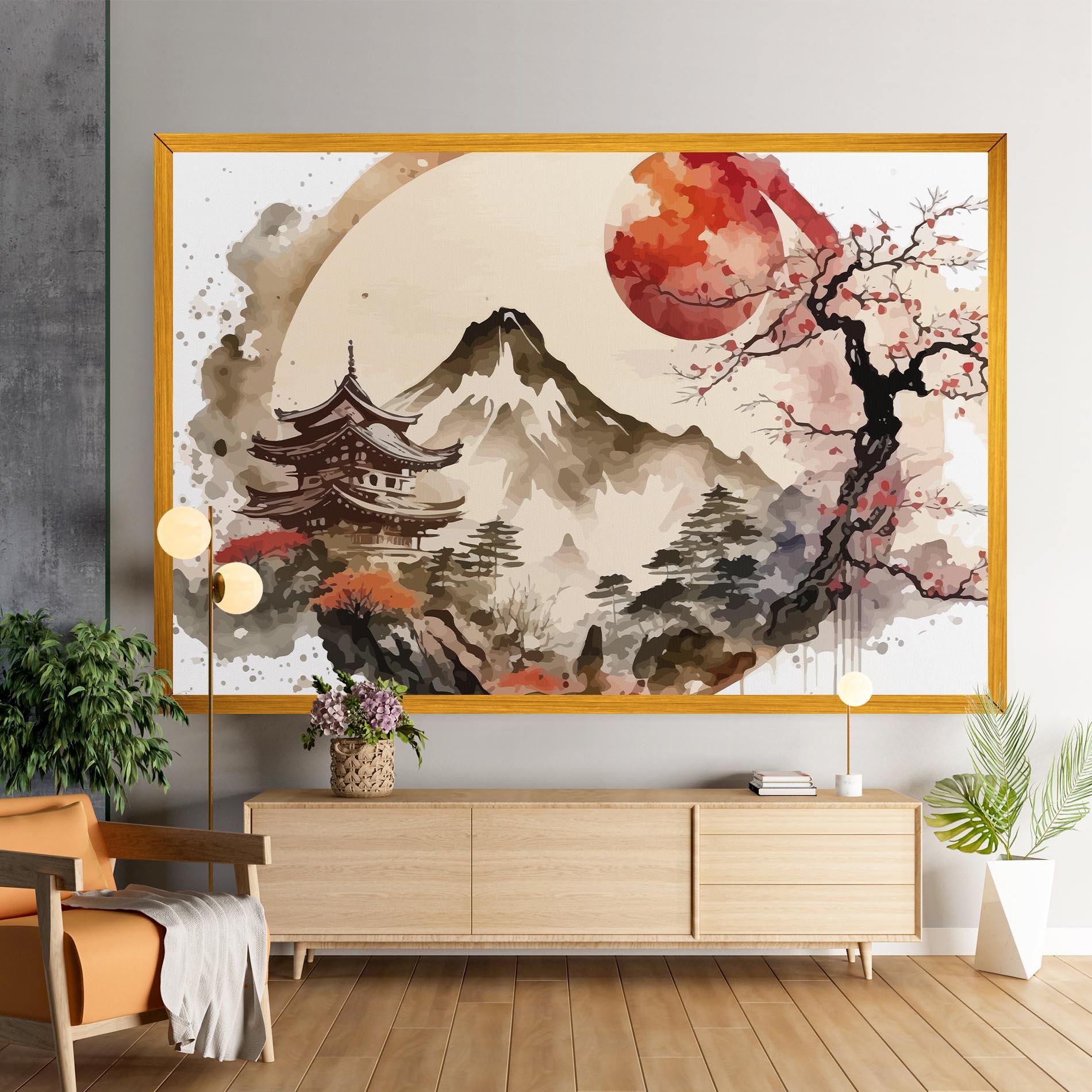 Vászonkép Asiatic Blossom View mockup 9
