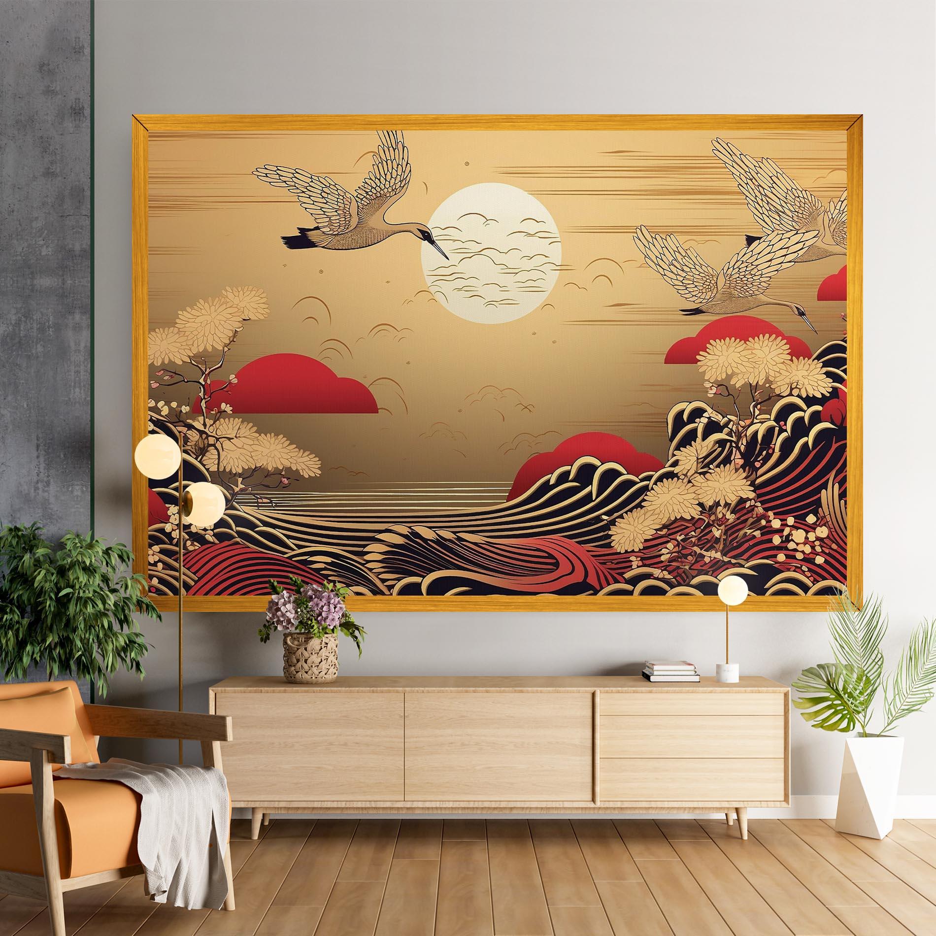 Vászonkép Chinese Wind Art mockup 9