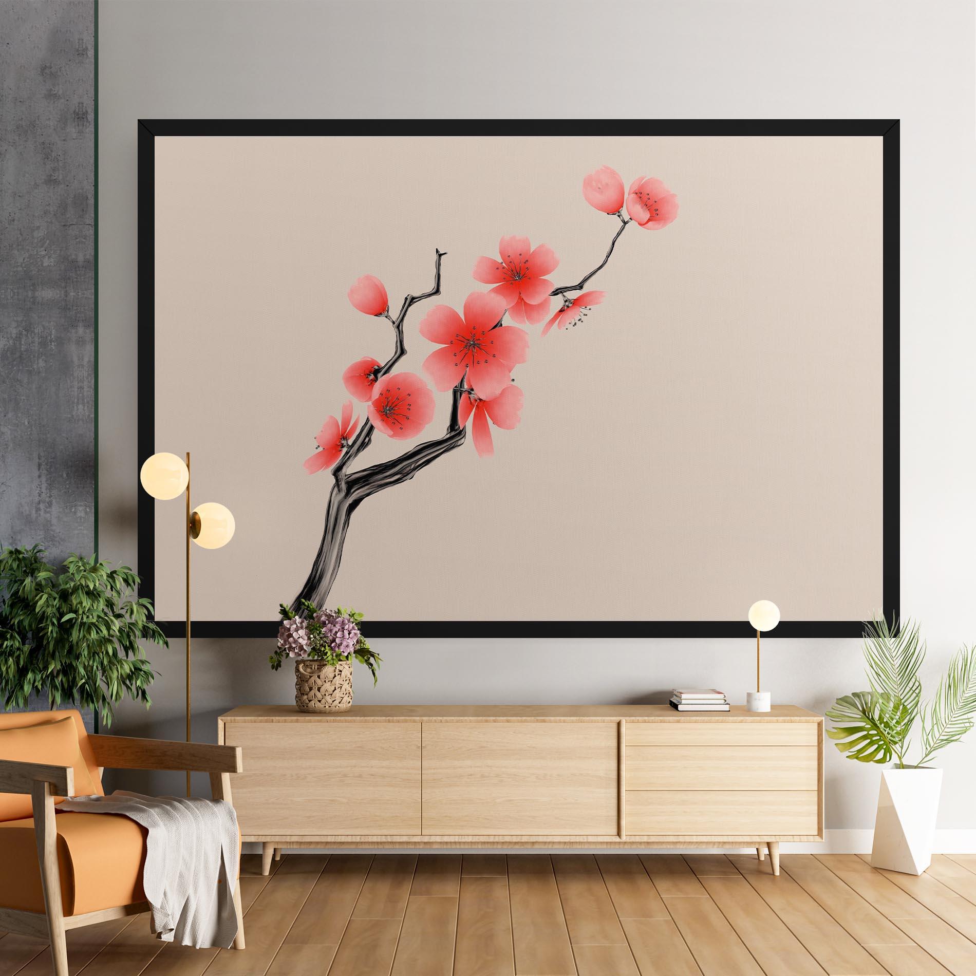 Vászonkép Chinese Plum Blossom mockup 9