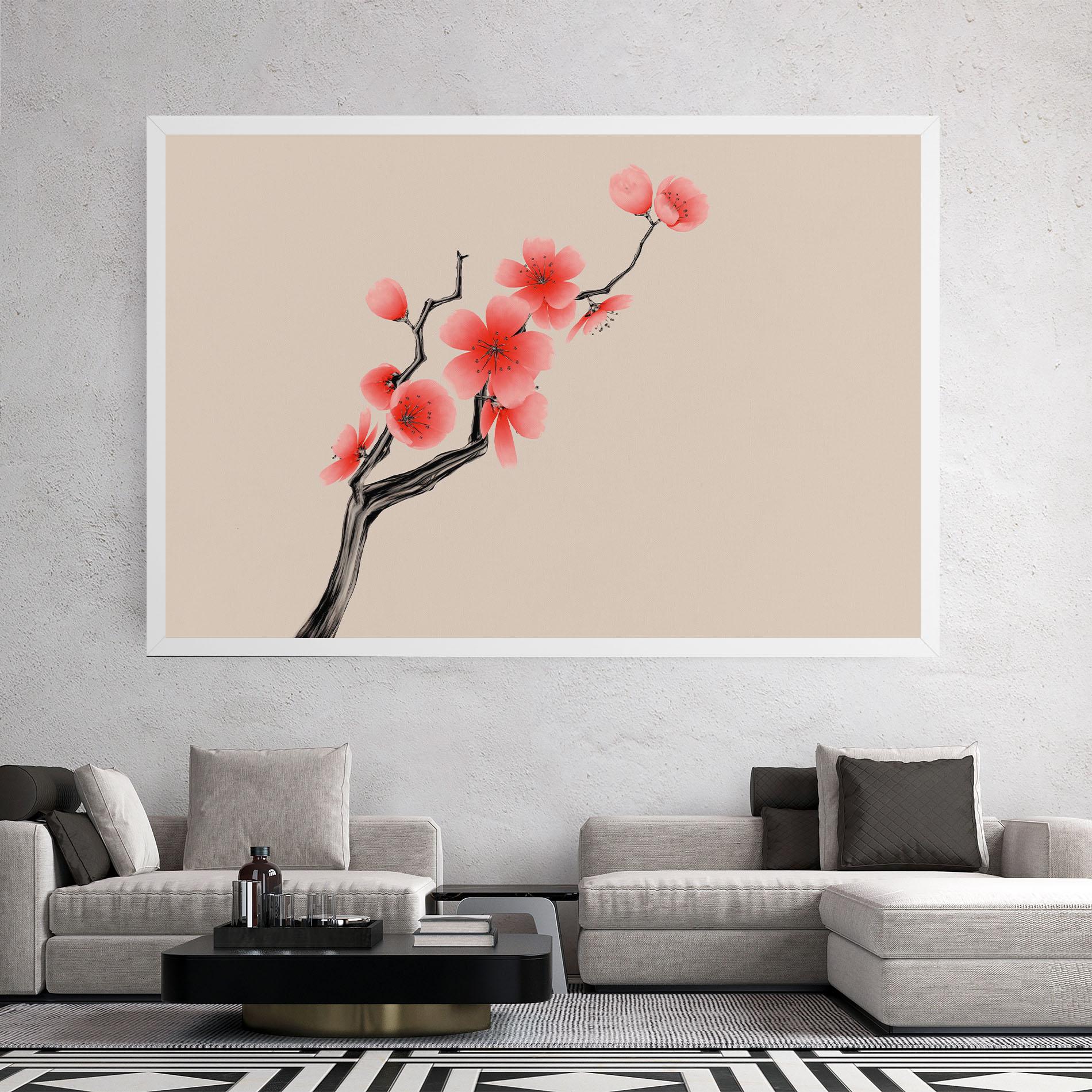 Vászonkép Chinese Plum Blossom mockup 2