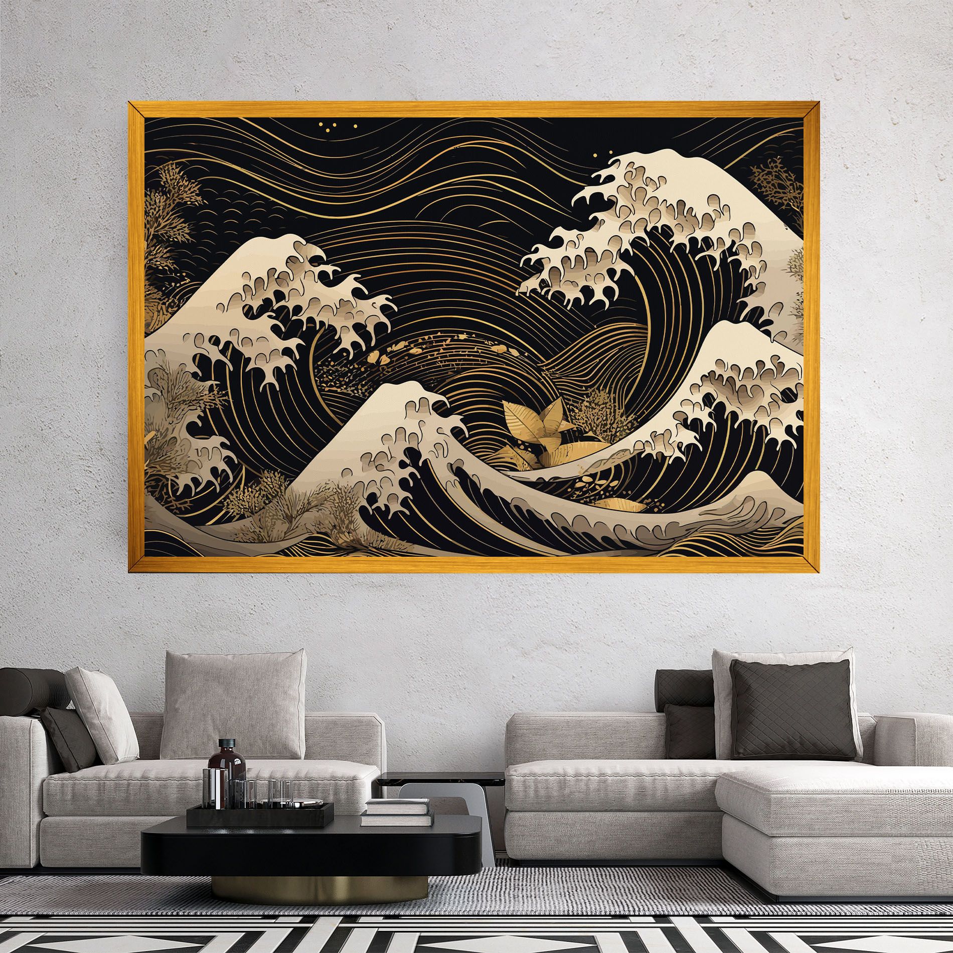 Asiatic Gold Wave mockup 2