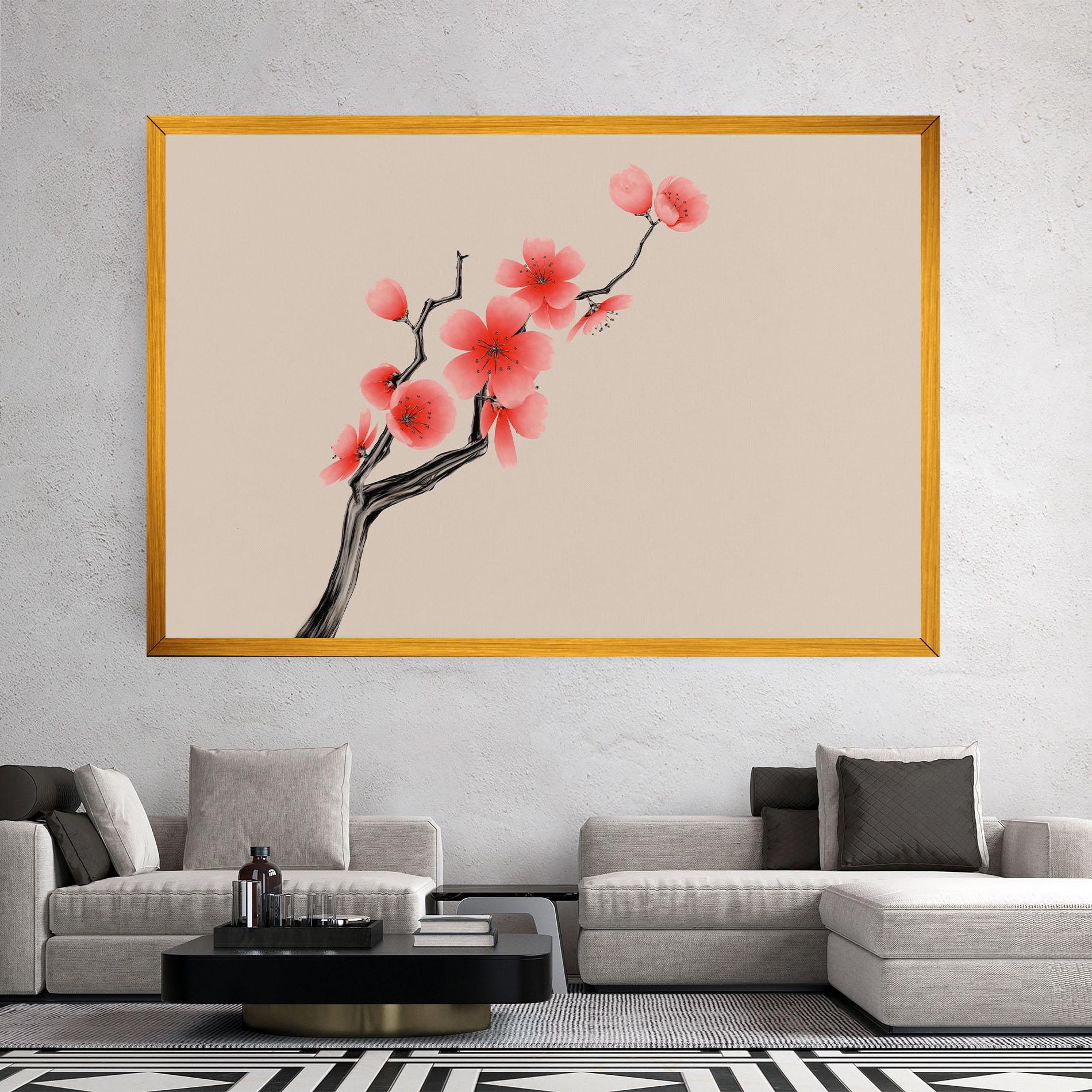 Vászonkép Chinese Plum Blossom mockup 2