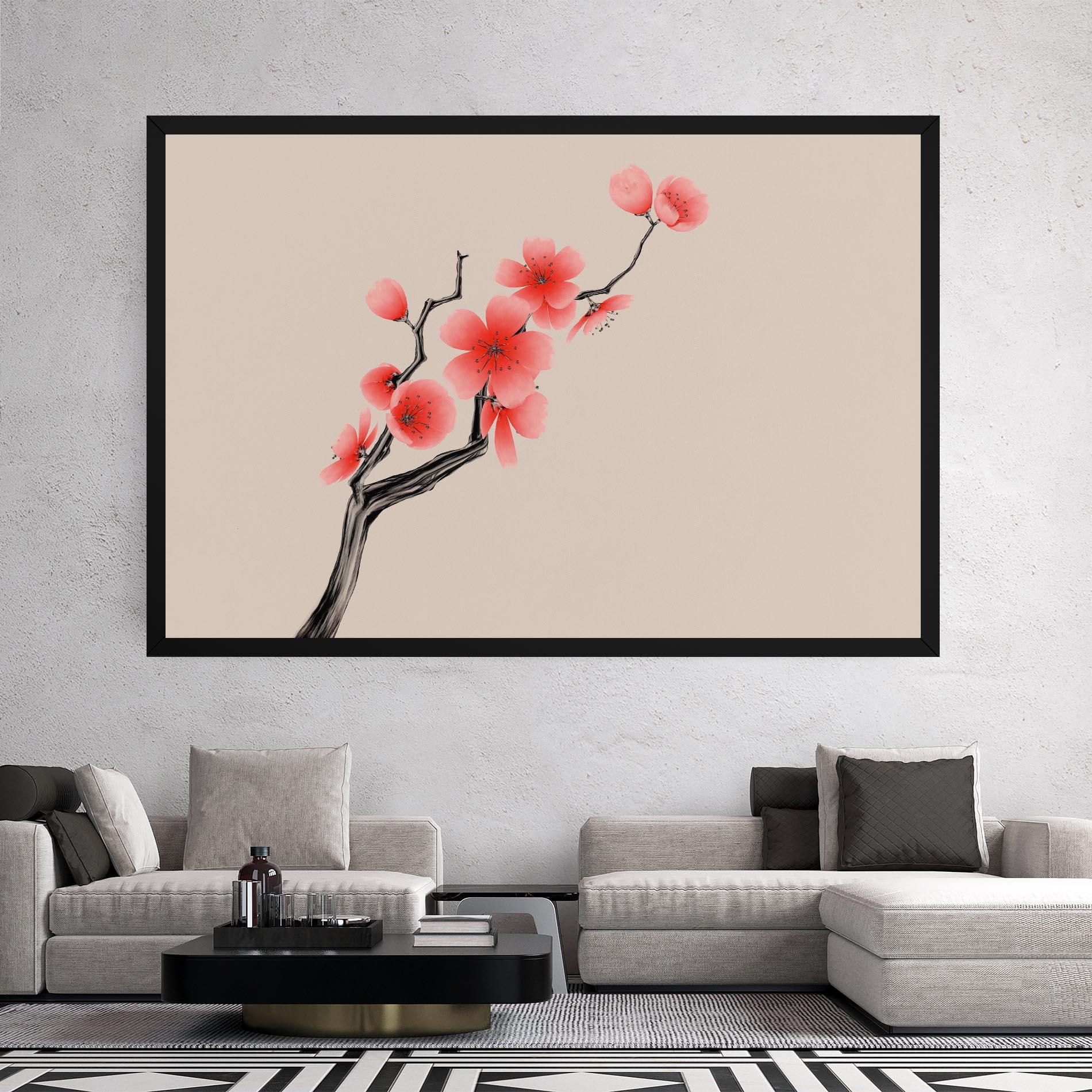 Vászonkép Chinese Plum Blossom mockup 2