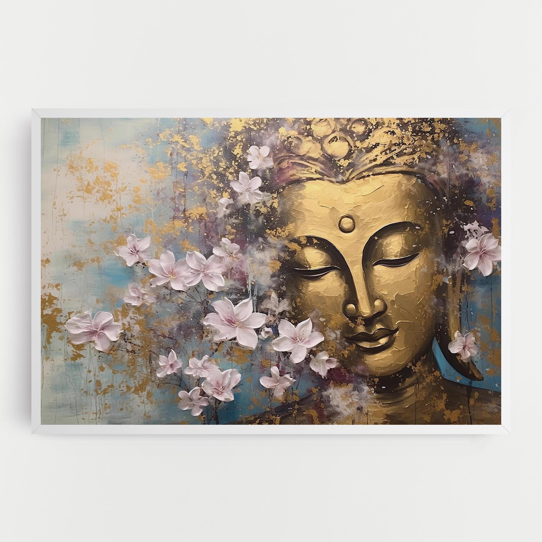 Vászonkép Abstract Buddha Plants mockup 0