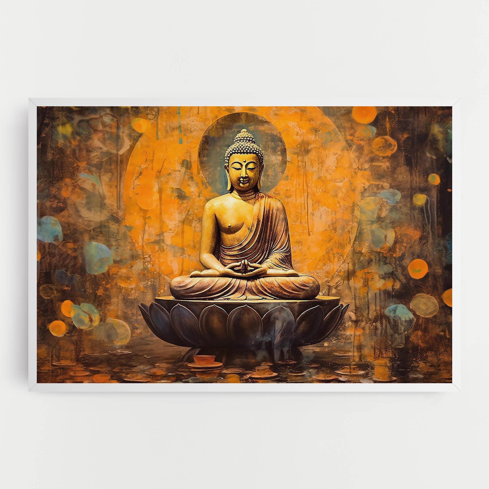 Vászonkép Buddha Floating Art mockup 0