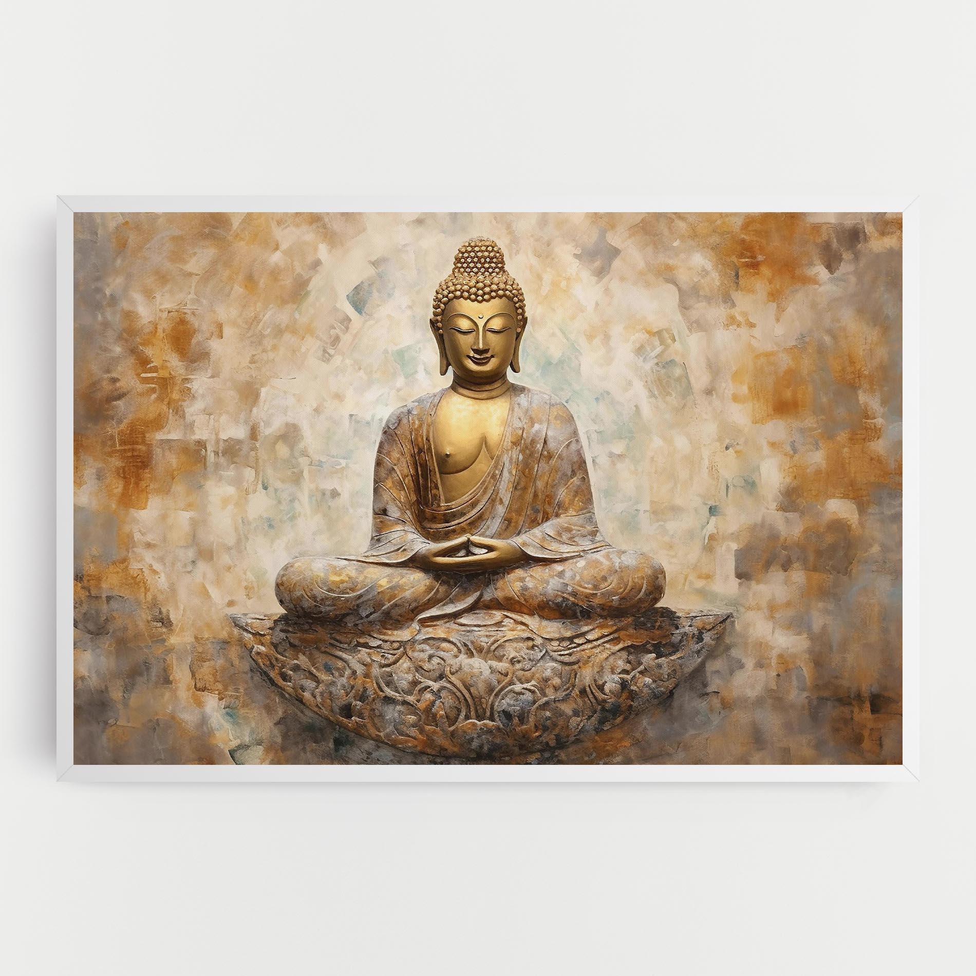 Vászonkép Cream Buddha Art mockup 0
