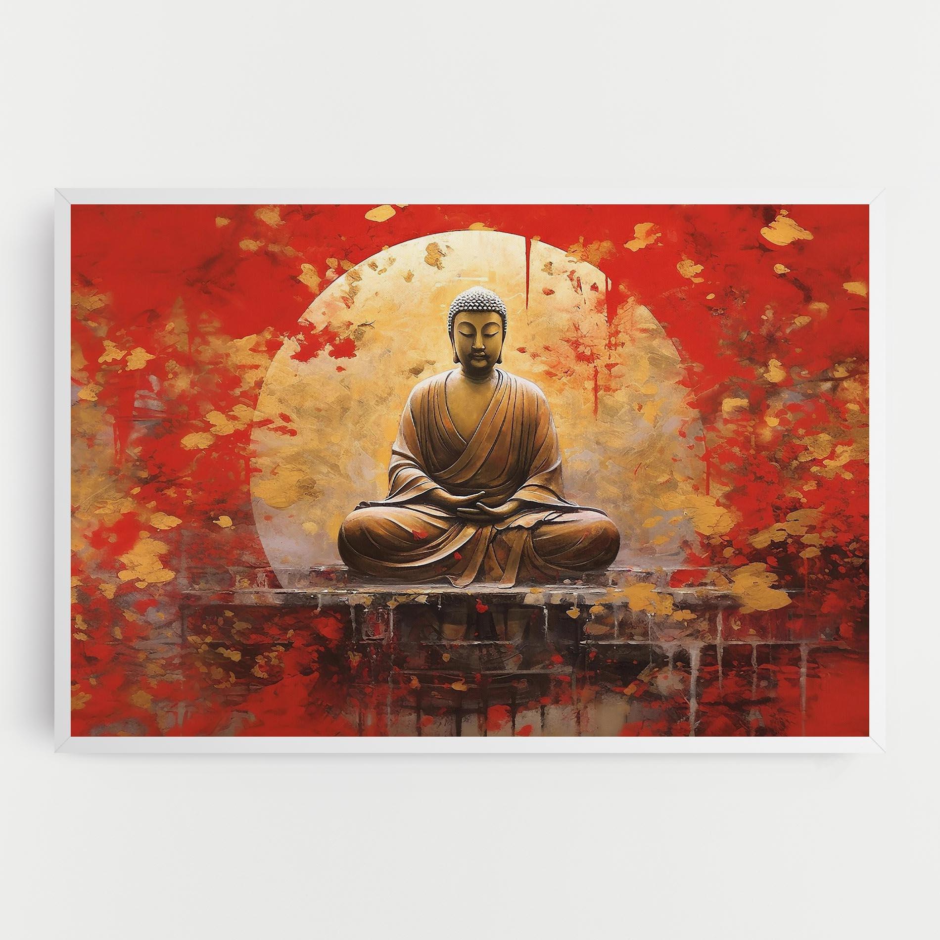 Vászonkép Gold Circle Buddha mockup 0