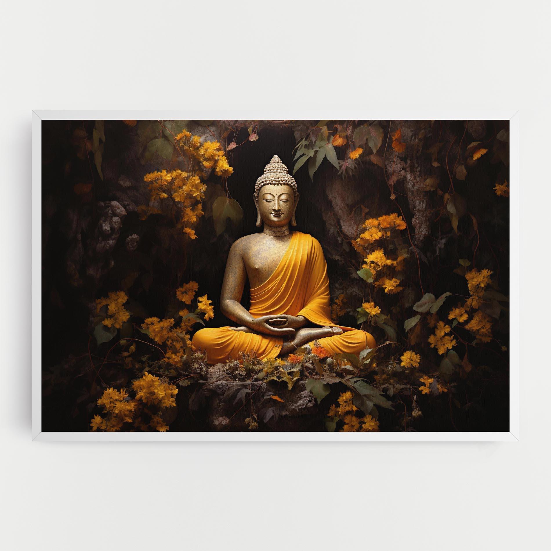 Vászonkép Yellow Light Buddha mockup 0
