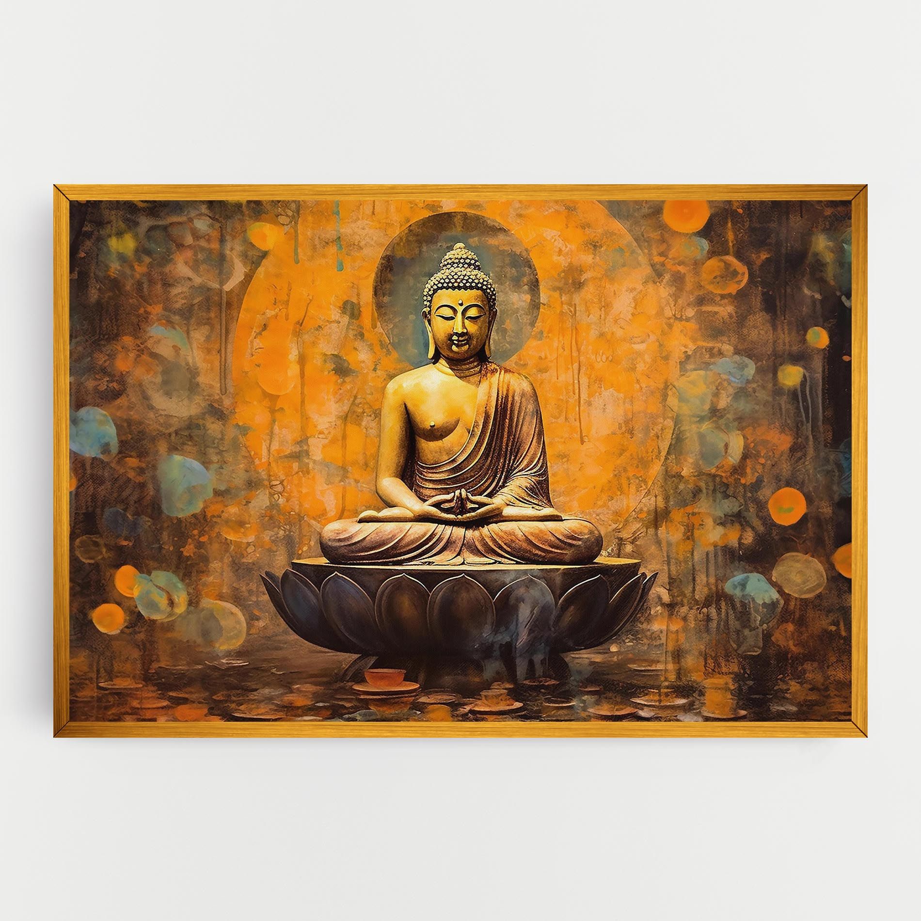 Buddha Floating Art mockup 0