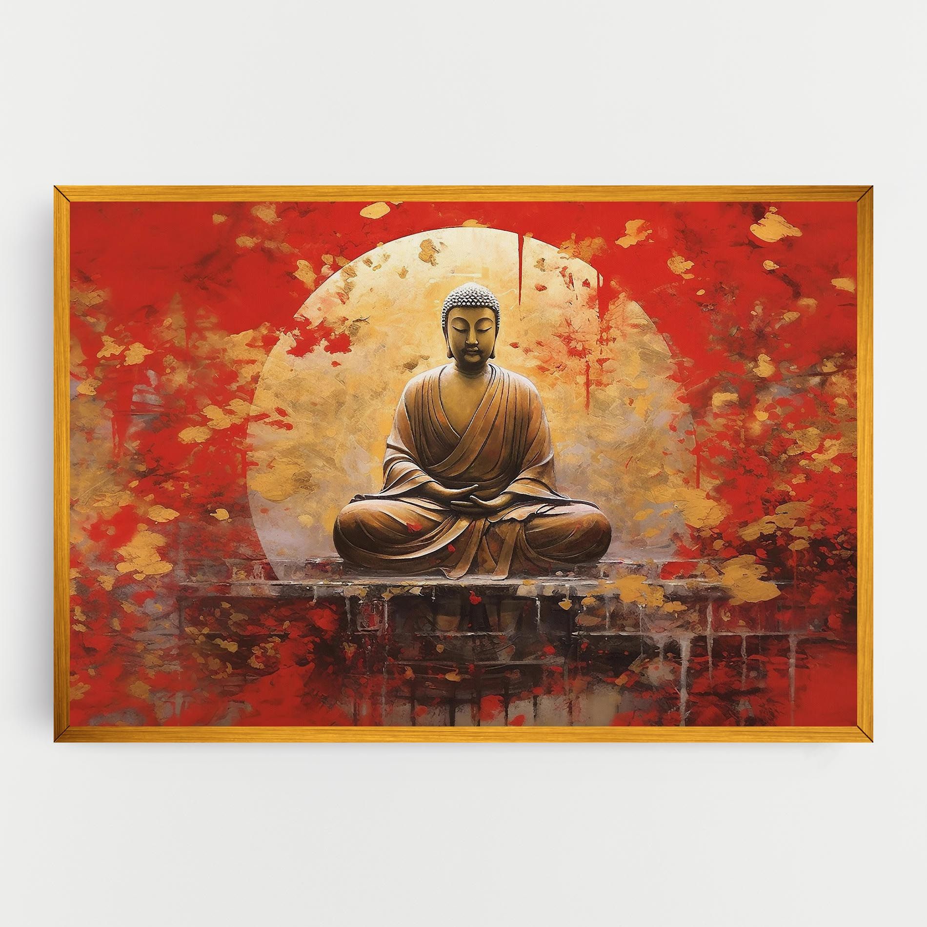 Gold Circle Buddha mockup 0
