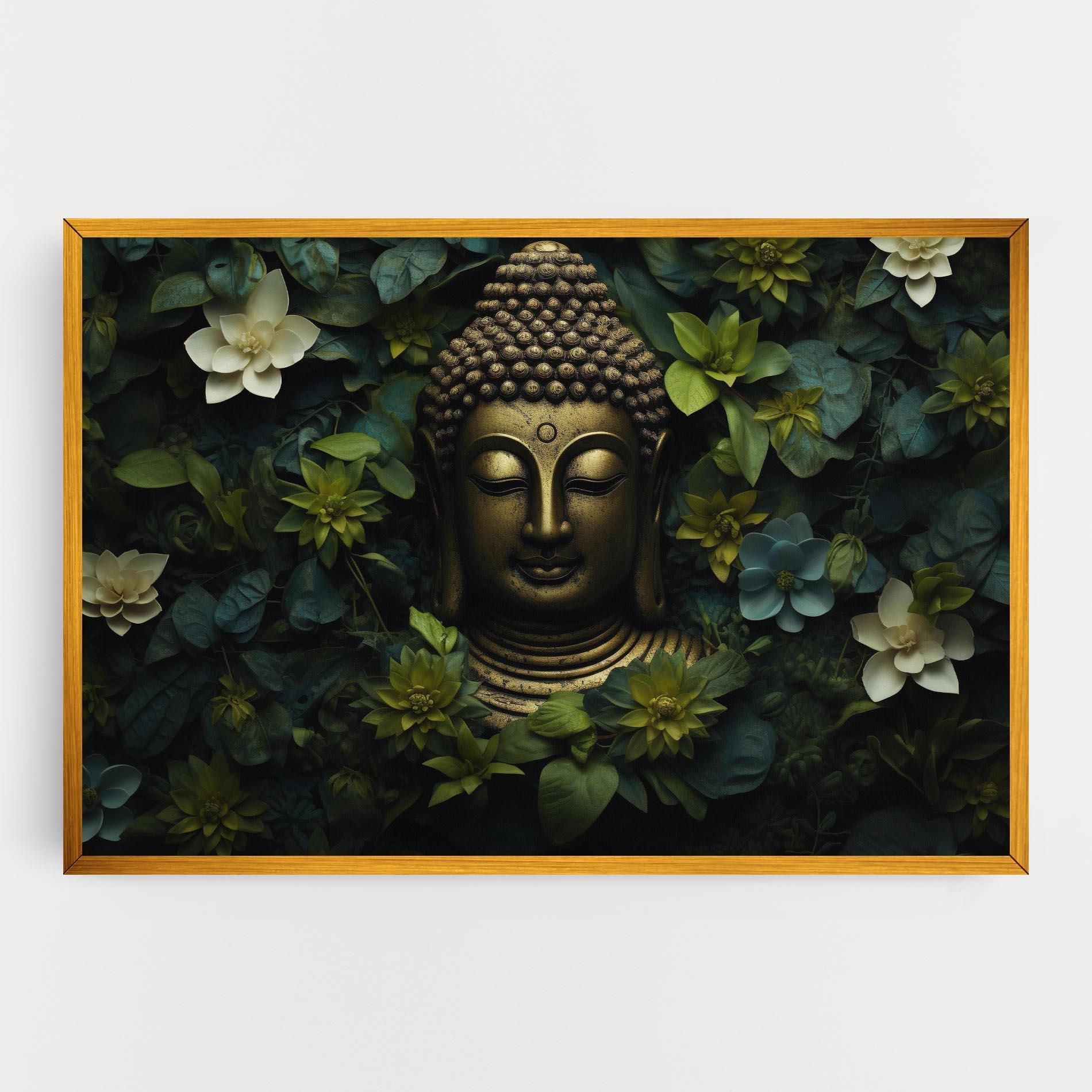 Vászonkép Lotus Flower Buddha mockup 0