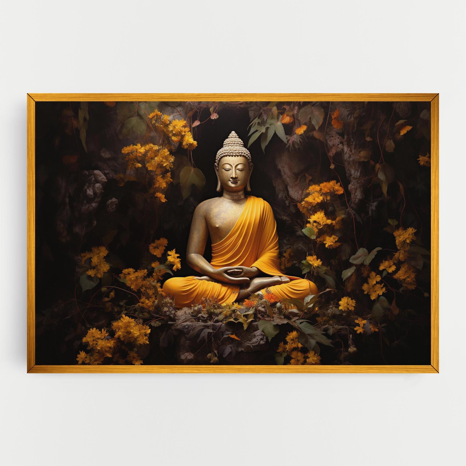 Yellow Light Buddha mockup 0