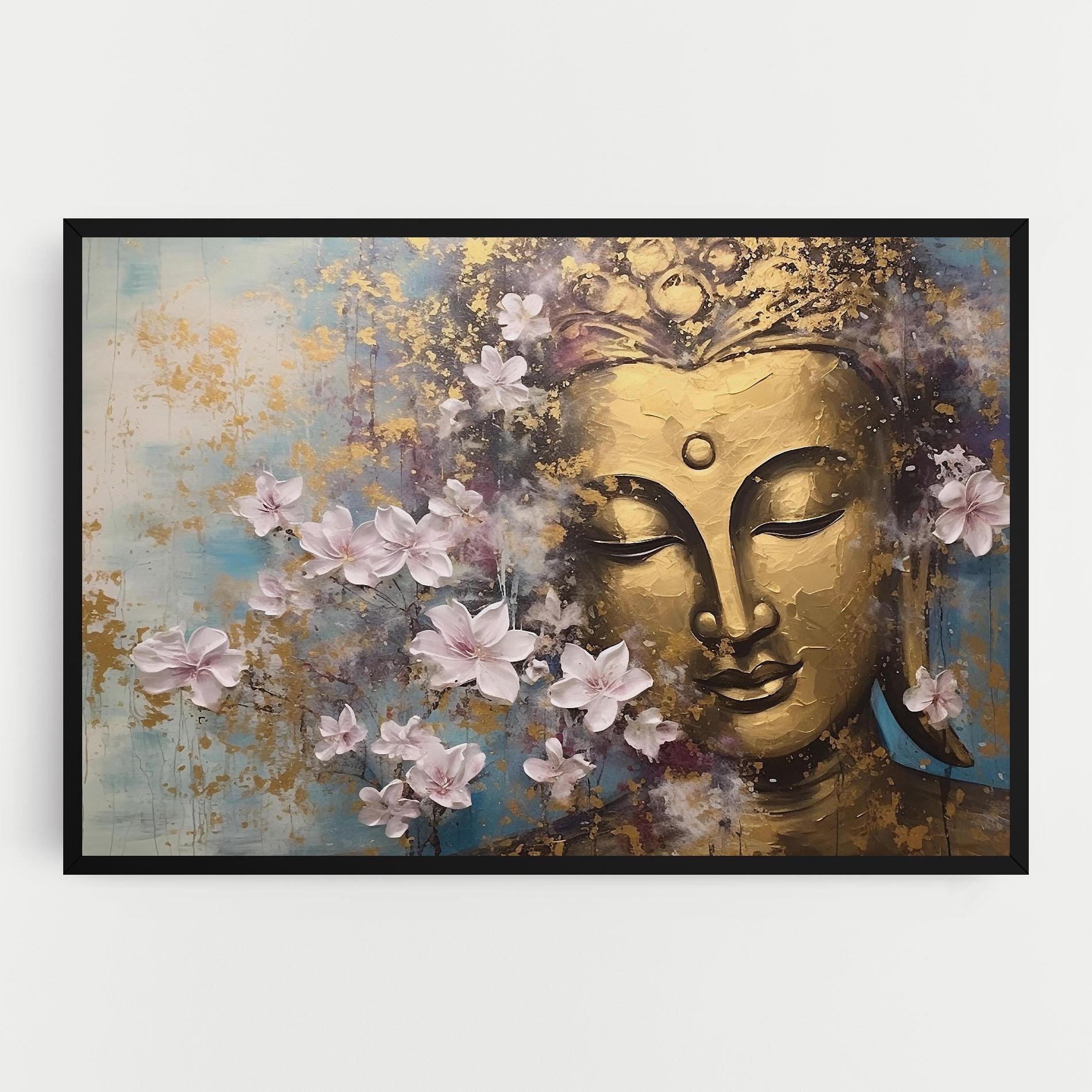 Vászonkép Abstract Buddha Plants mockup 0