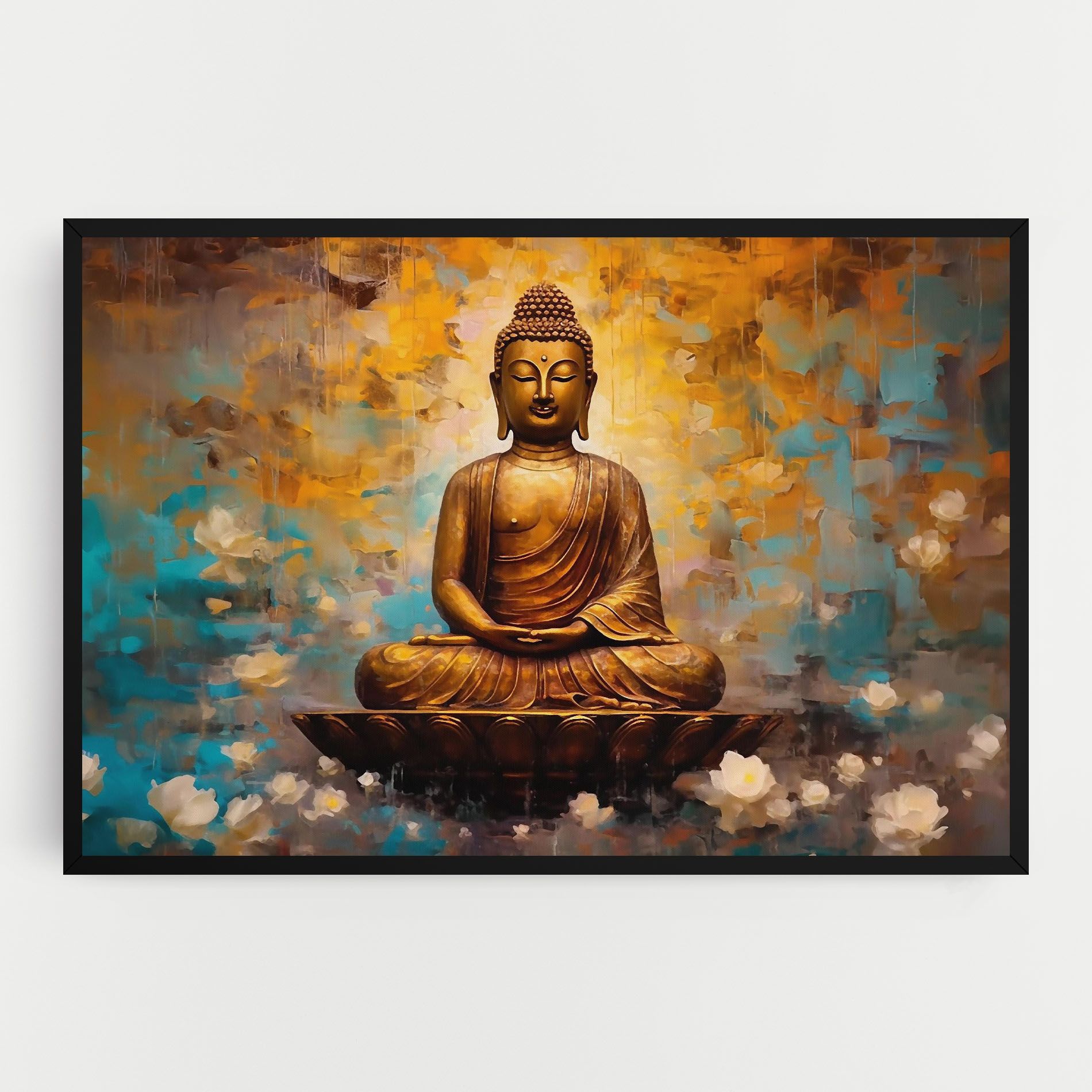 Blue Gold Buddha mockup 0