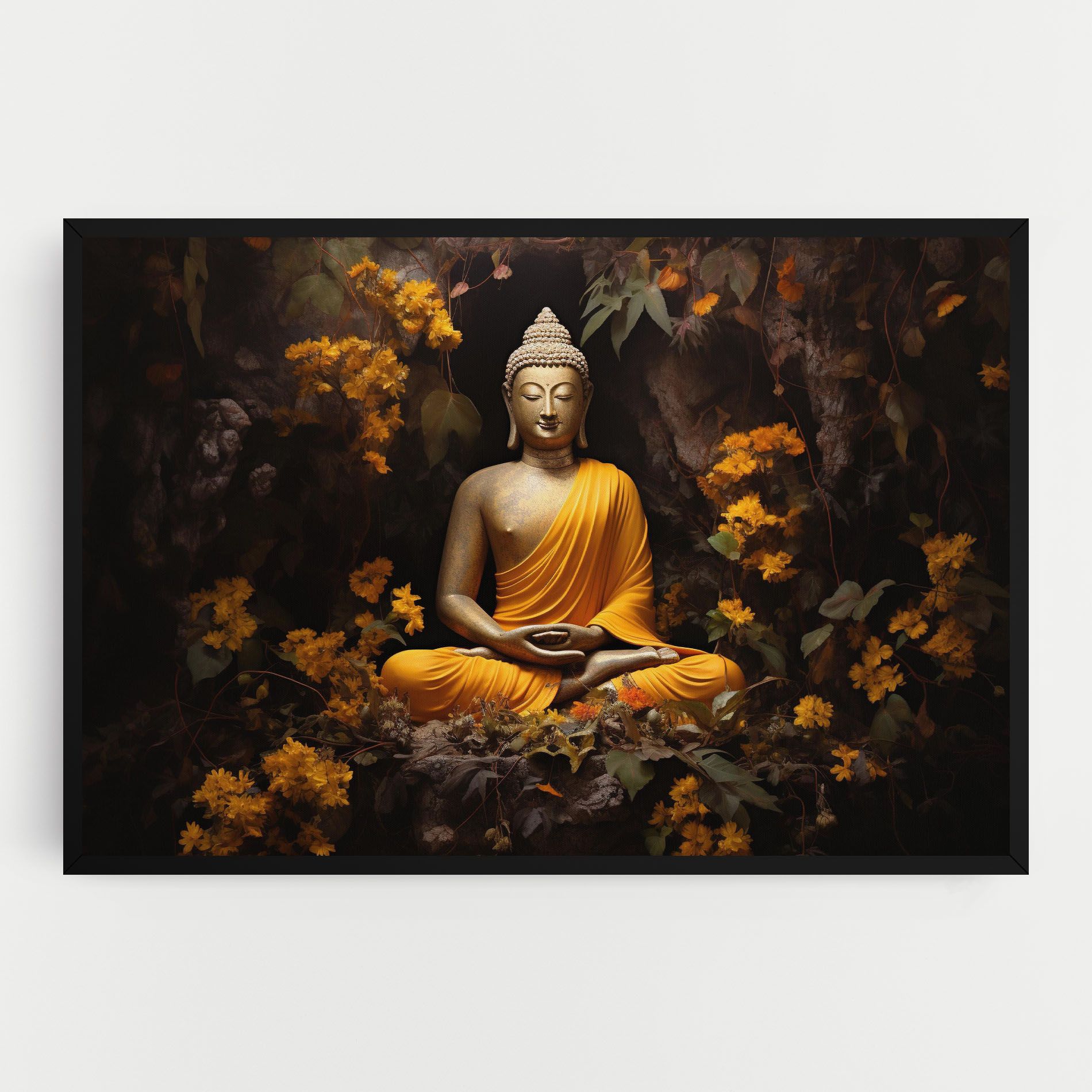 Yellow Light Buddha mockup 0