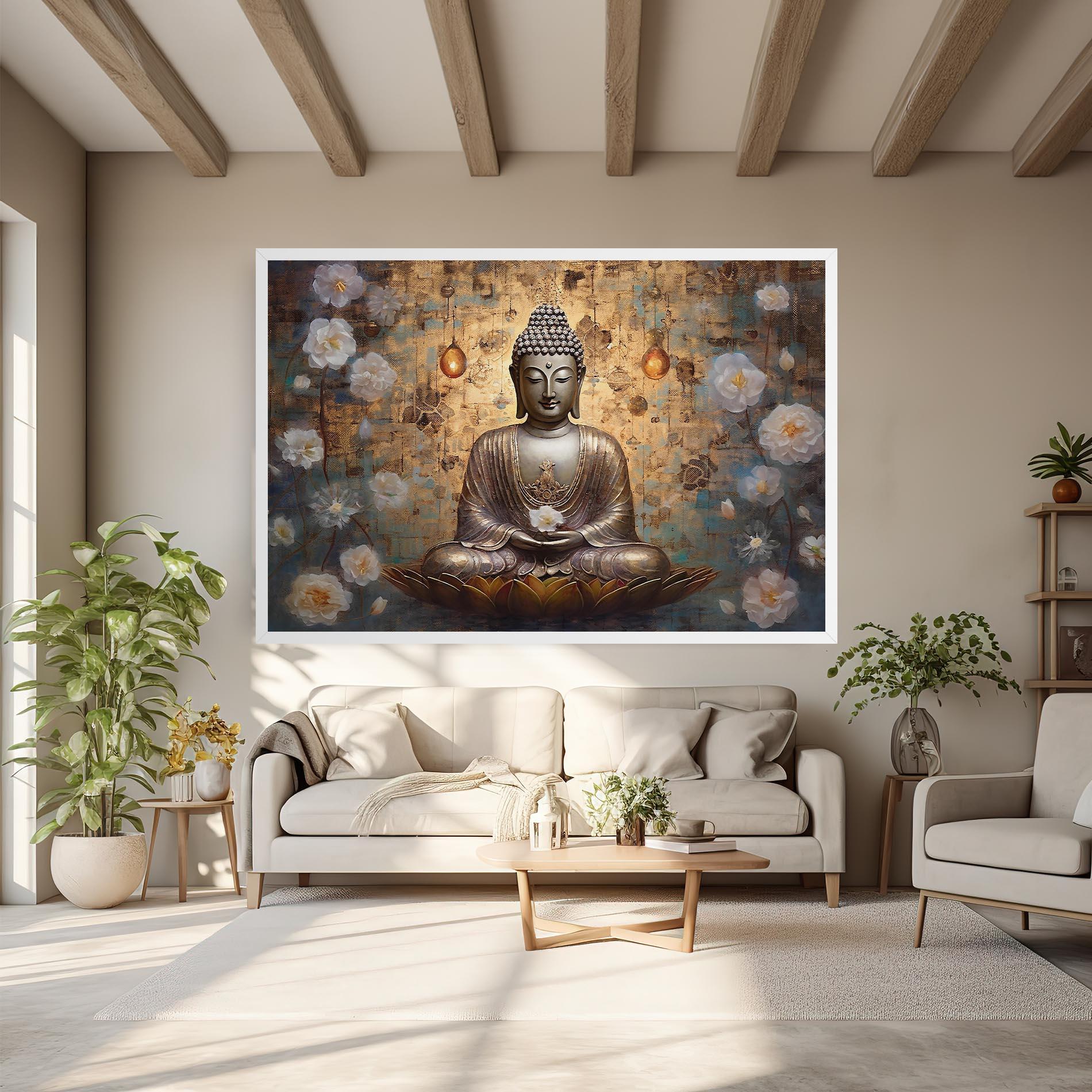 Vászonkép Buddha Meditation Art mockup 6